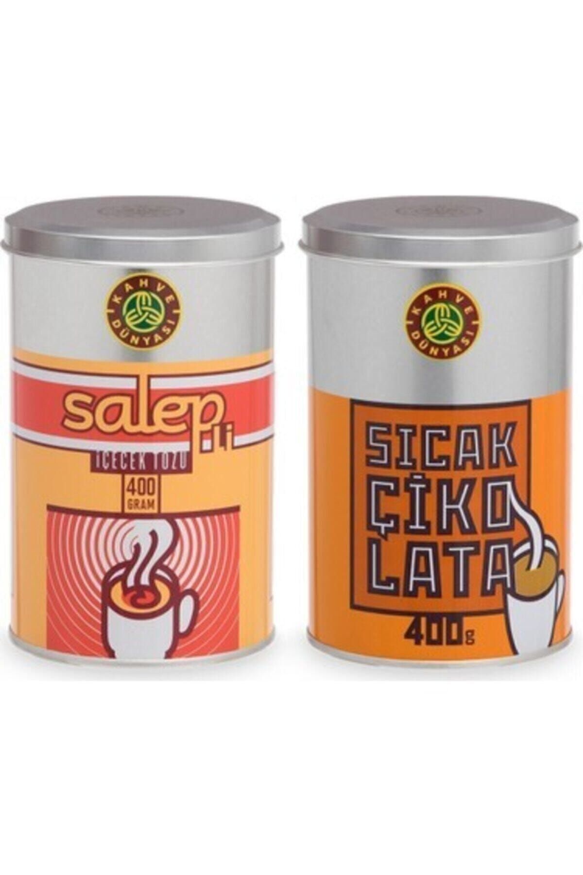 Salep 400 Gr Ve Sıcak Çikolata 400 Gr Metal Kutu