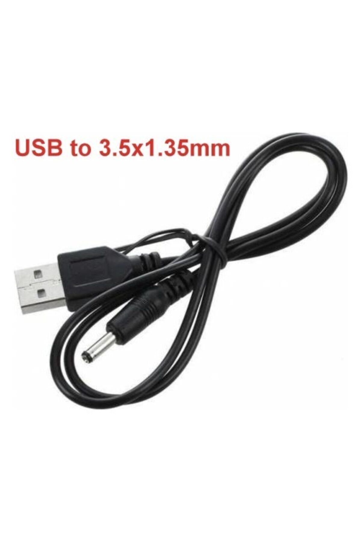 Usb Radyo Şarj Kablosu 3.5*1.35mm / Usb To 3.5x1.35mm Pc Tablet Siyah