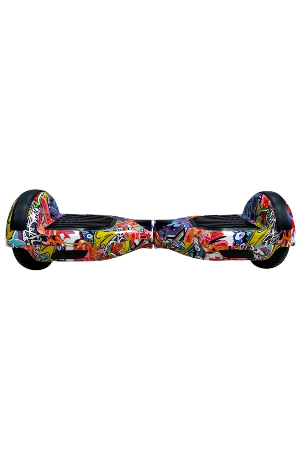 Elektrikli Kaykay Hoverboard 6.5 Inch Gökkuşağı Grafity Desenli Akıllı Dengeli