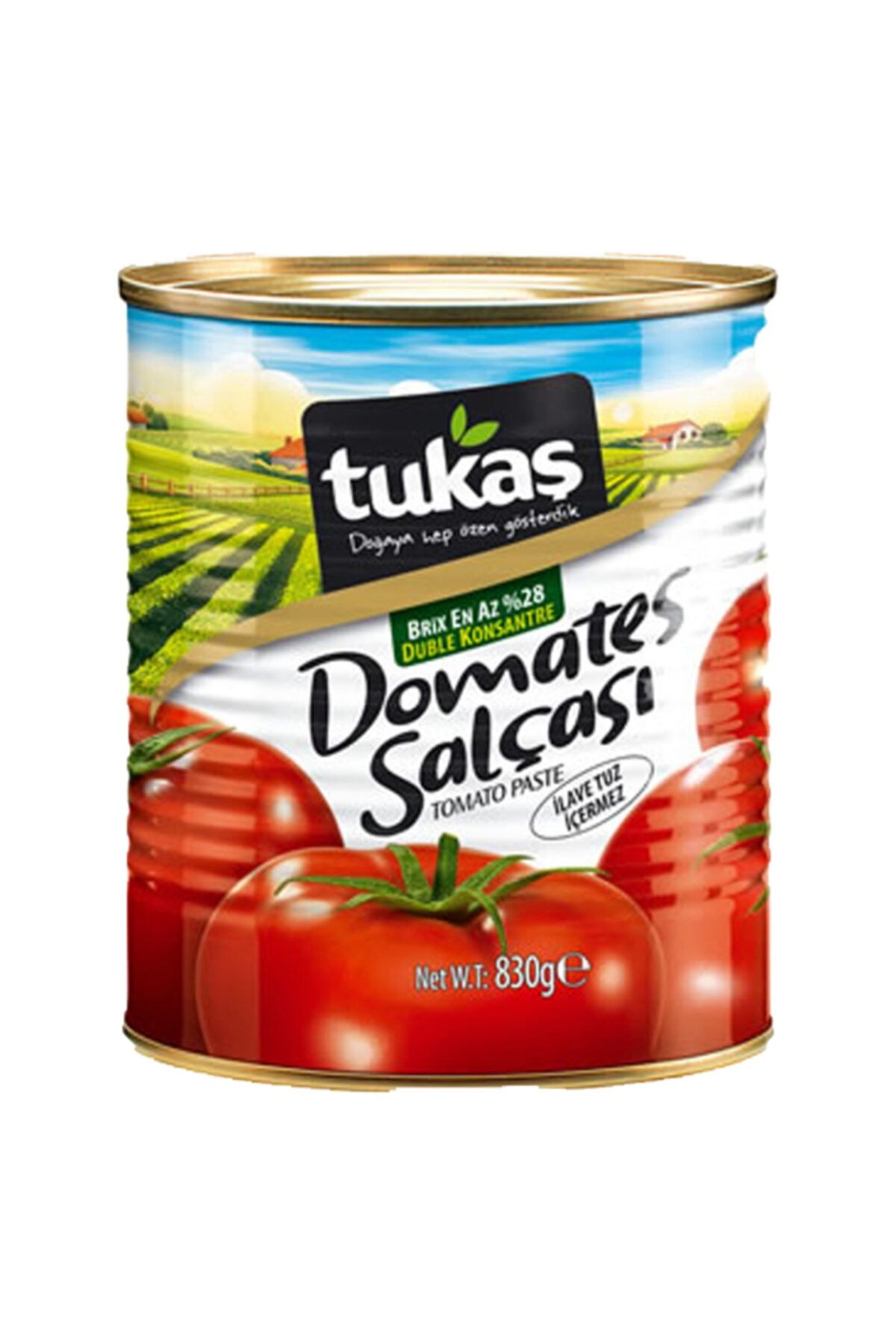 Domates Salçası 830 gr İlave Tuz İçermez