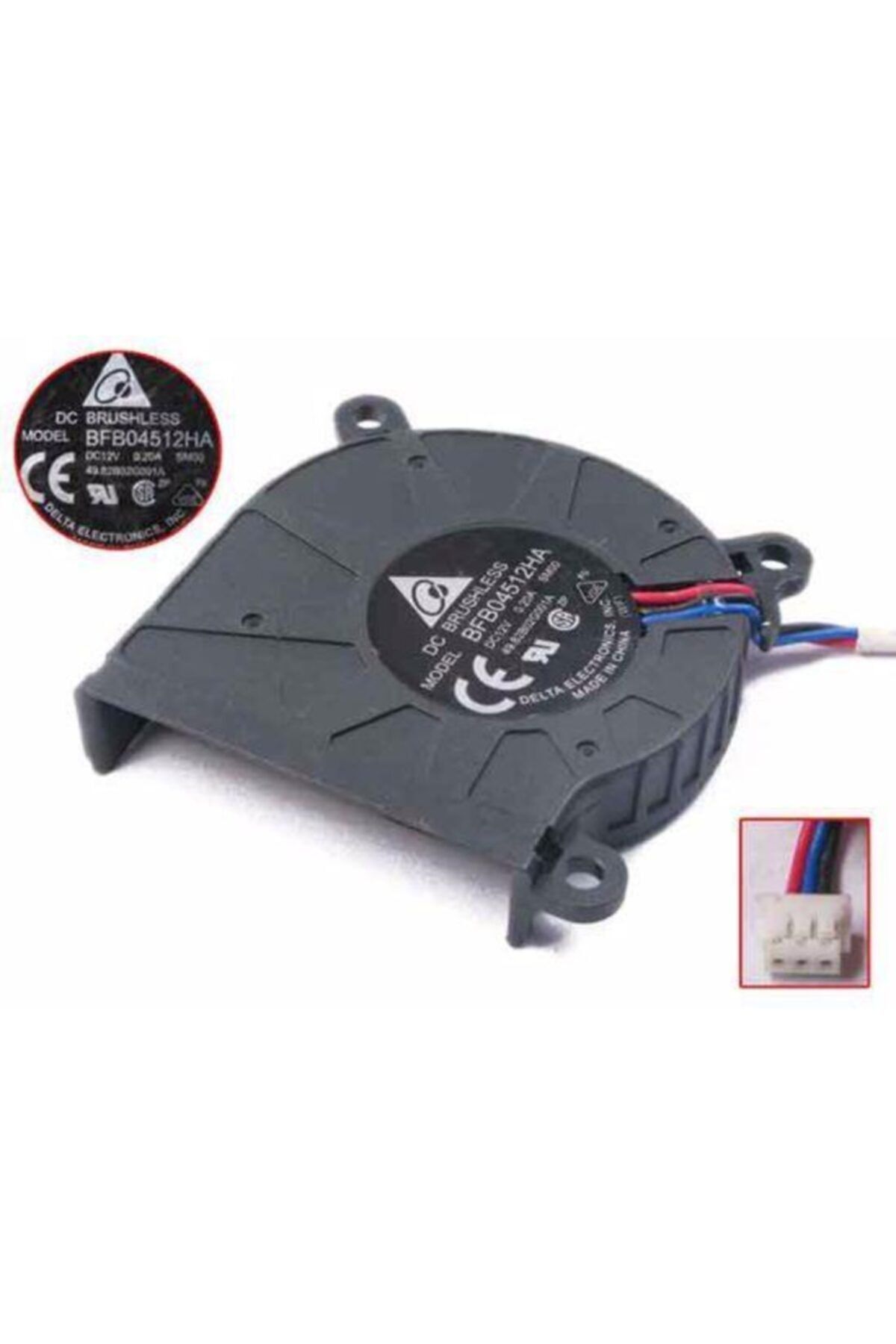 Salyangoz Fan 45x45x10 Mm 12 Volt 0.20 Amper