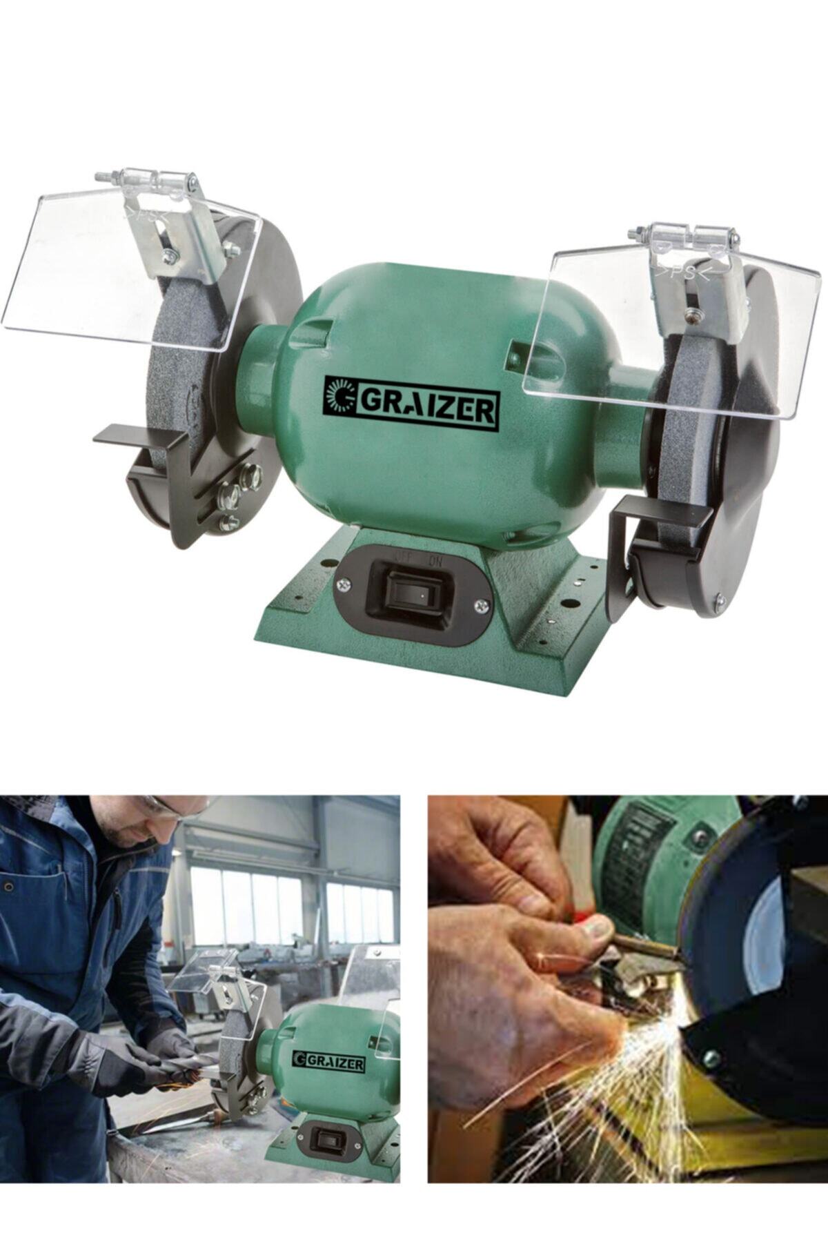 Alman Turbo-3000 Çark Motoru Zimpara Balta Bıçak Bileme Makinesi Tas Motoru Taslama 175 mm