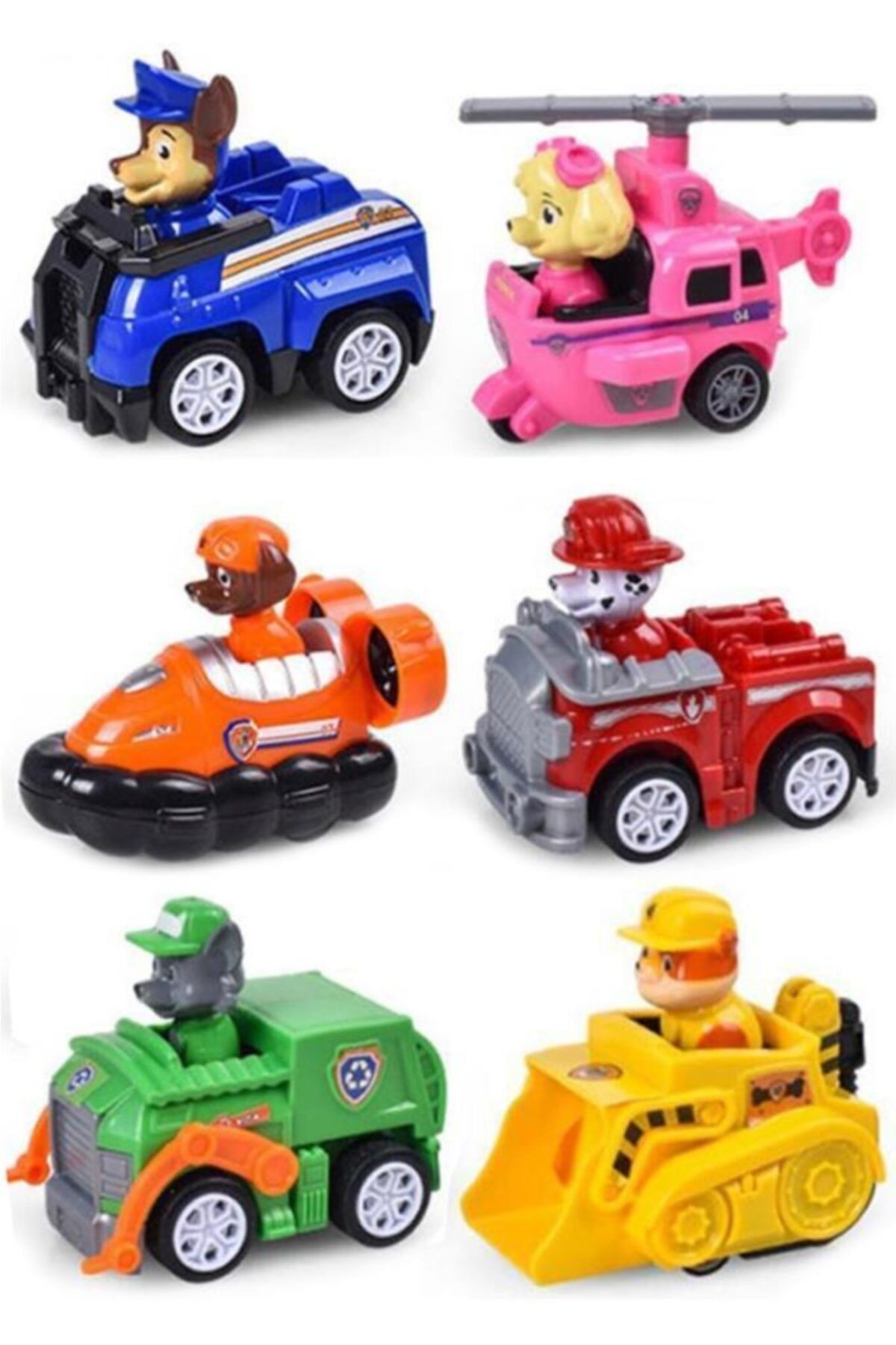 Paw Patrol Pençe Devriyesi Figür Oyuncak Seti 6 Figürlü