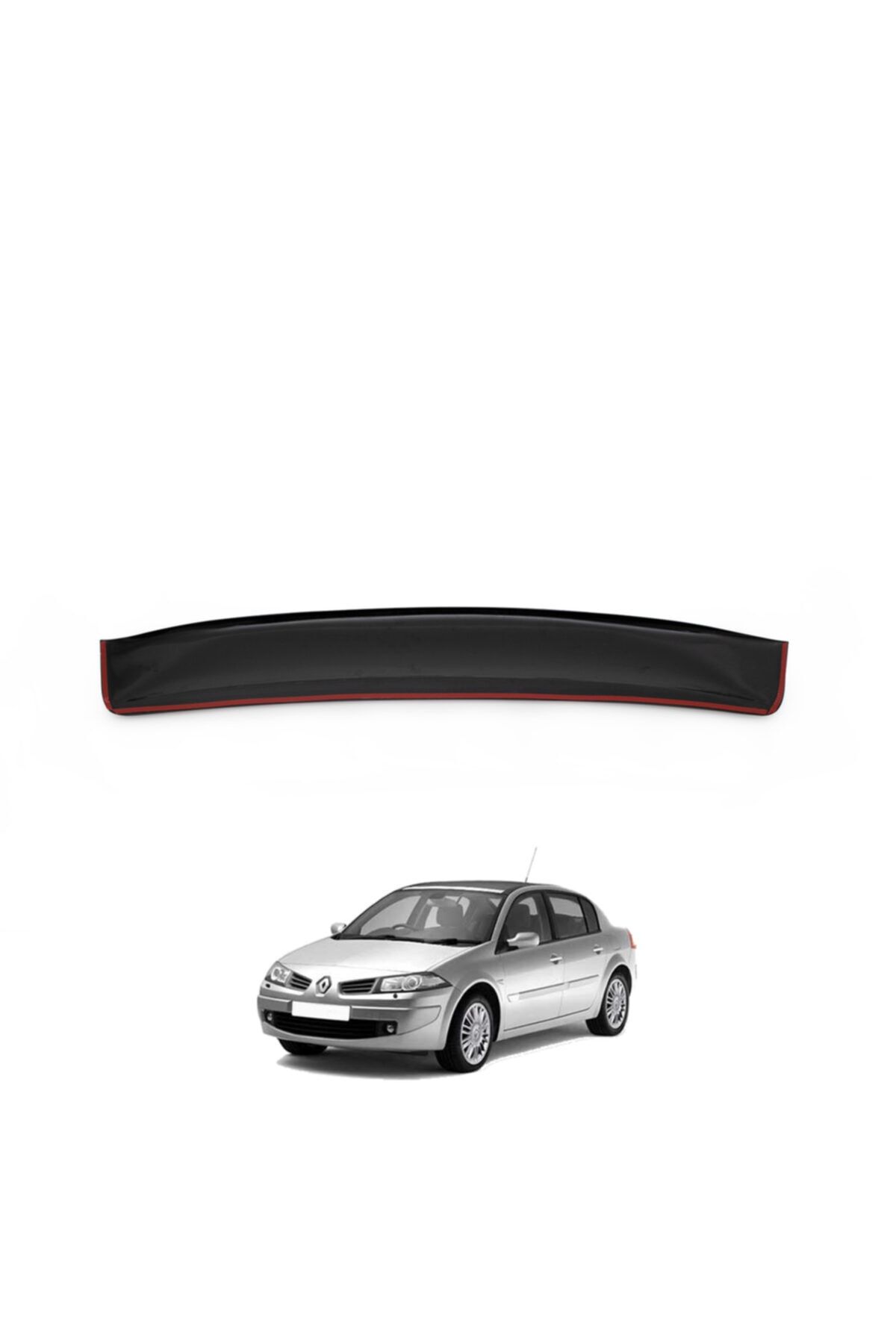 Renault Megane 2 2003 Uyumlu Model Arka Cam Üstü Spoiler Spoyler