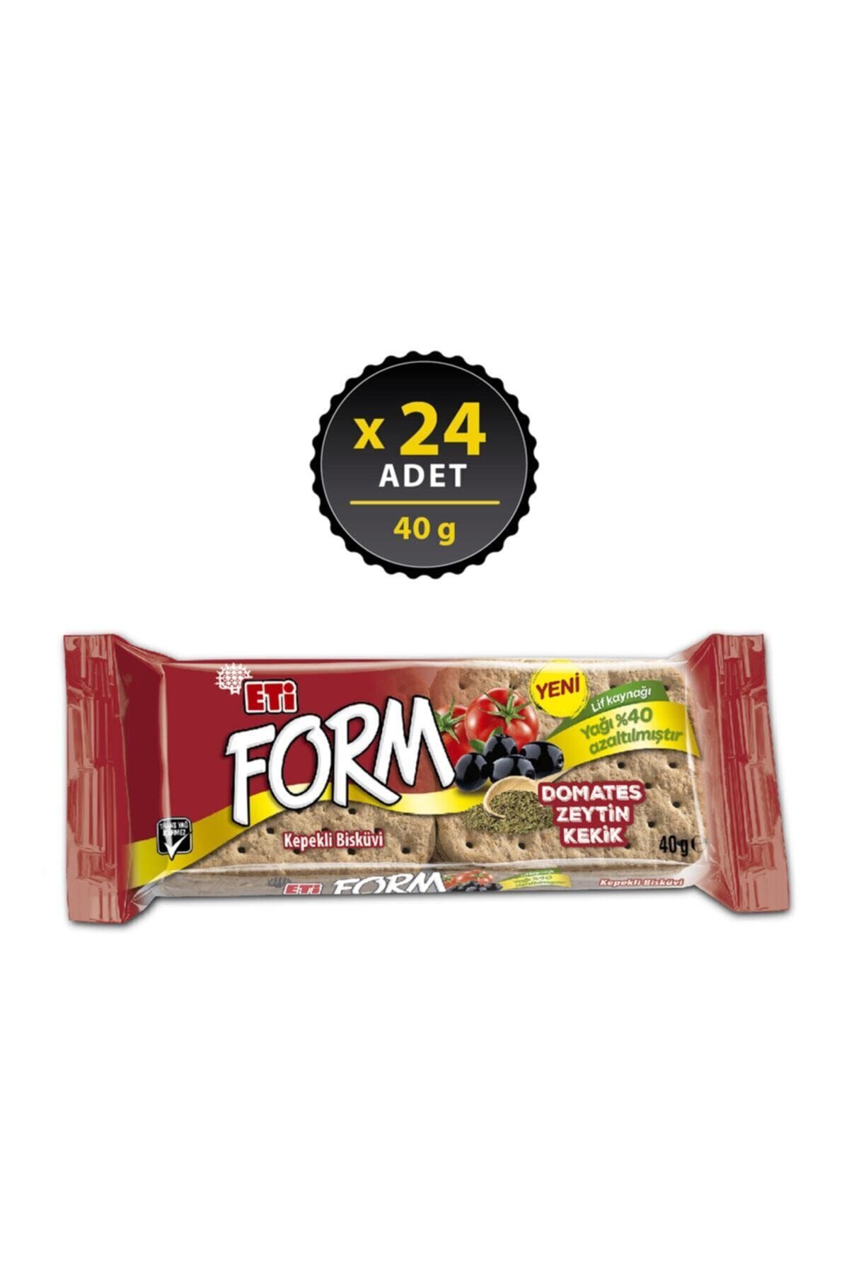 Form Domatesli Zeytinli Ve Kekikli Kepekli Bisküvi 40 G X 24 Adet