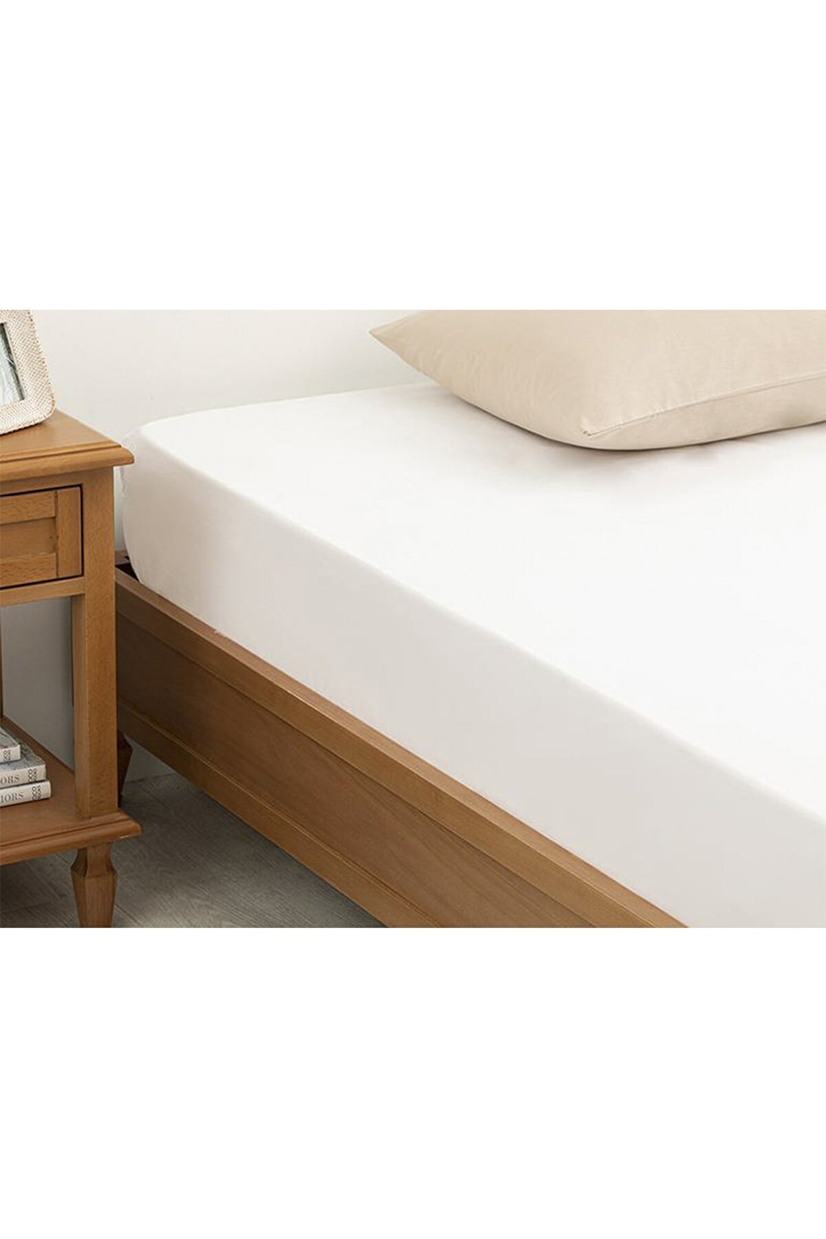 Düz Pamuklu King Size Çarşaf 260x280 Cm Beyaz