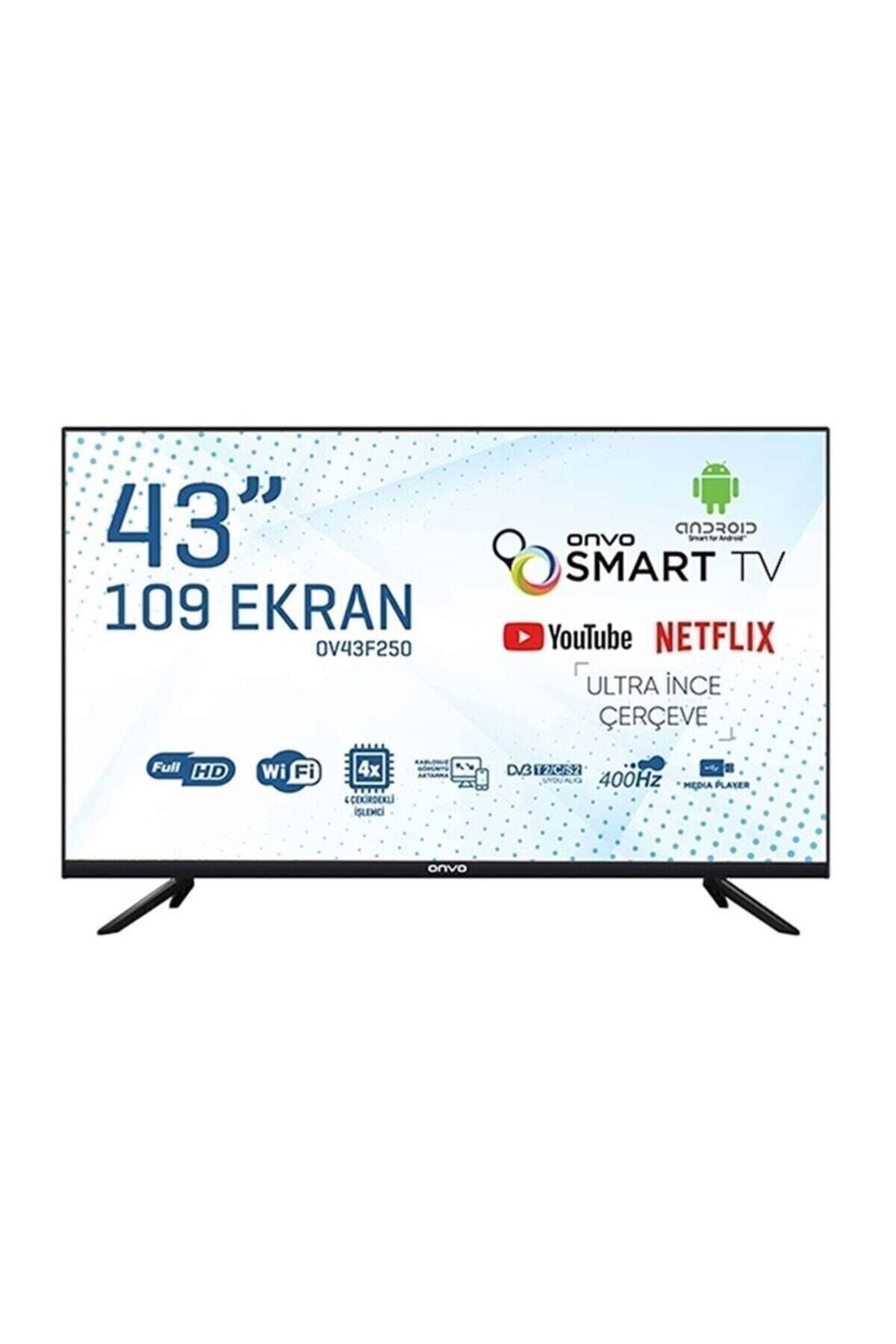 OV43F250 43" 109 Ekran Uydu Alıcılı Full HD Android Smart LED TV - Çerçevesiz