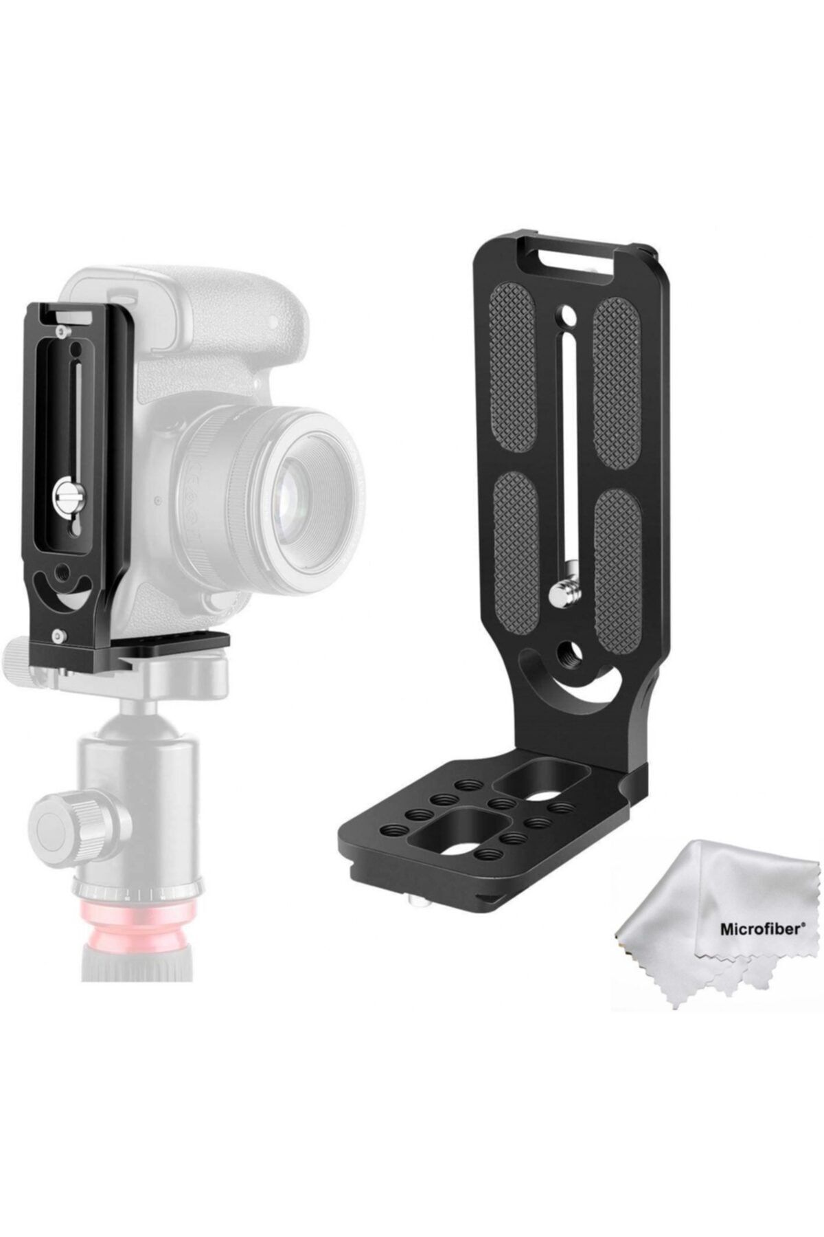 Quick Release L Plate Aynasız Ve Dslr Makineleri Dikey Kadraj Bağlama Adaptörü