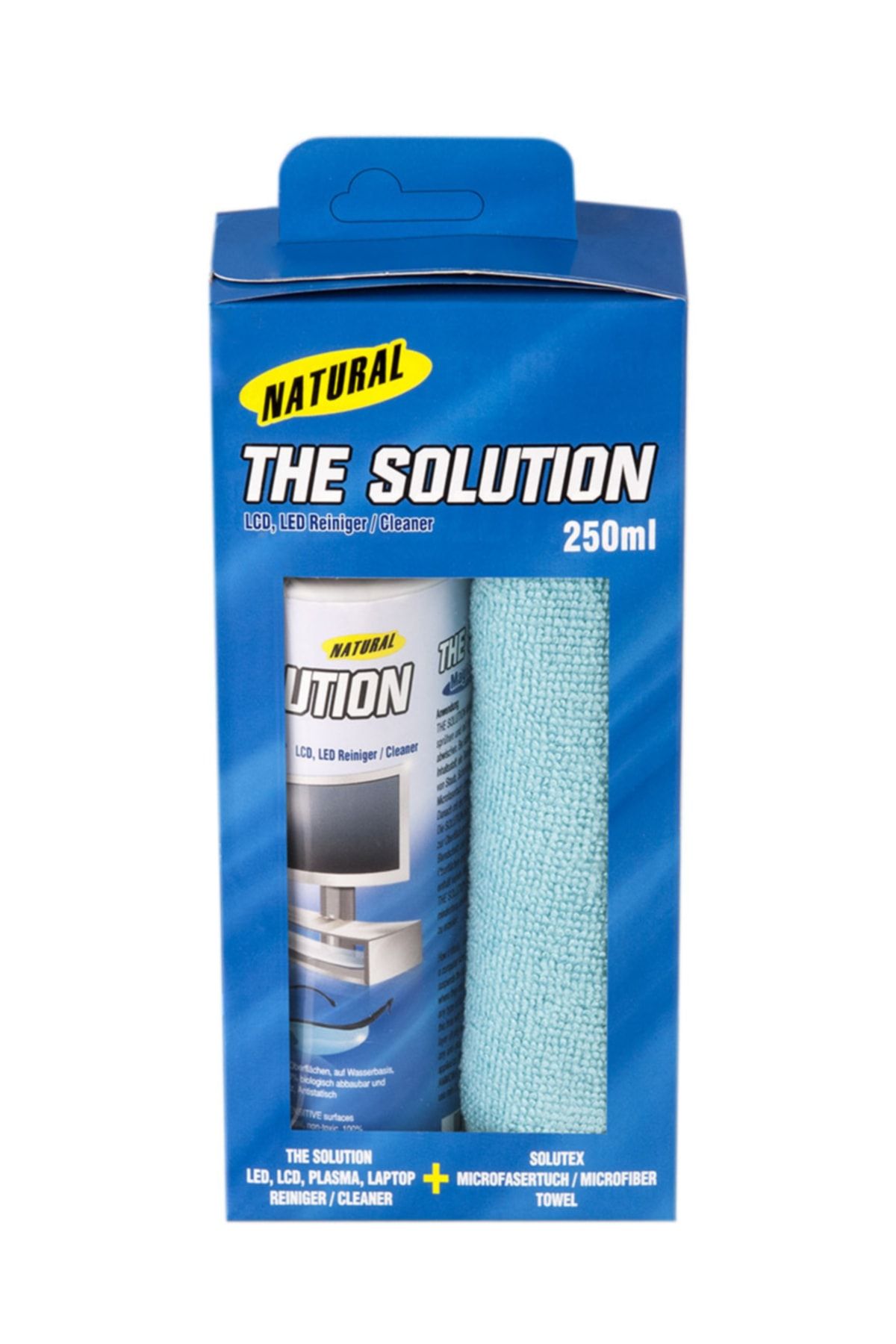 Narural The Solution Lcd, Led, Ekran Cep Gözlük, Doğal Temizleme, Temizlik Seti – 250 ml Temizleyici