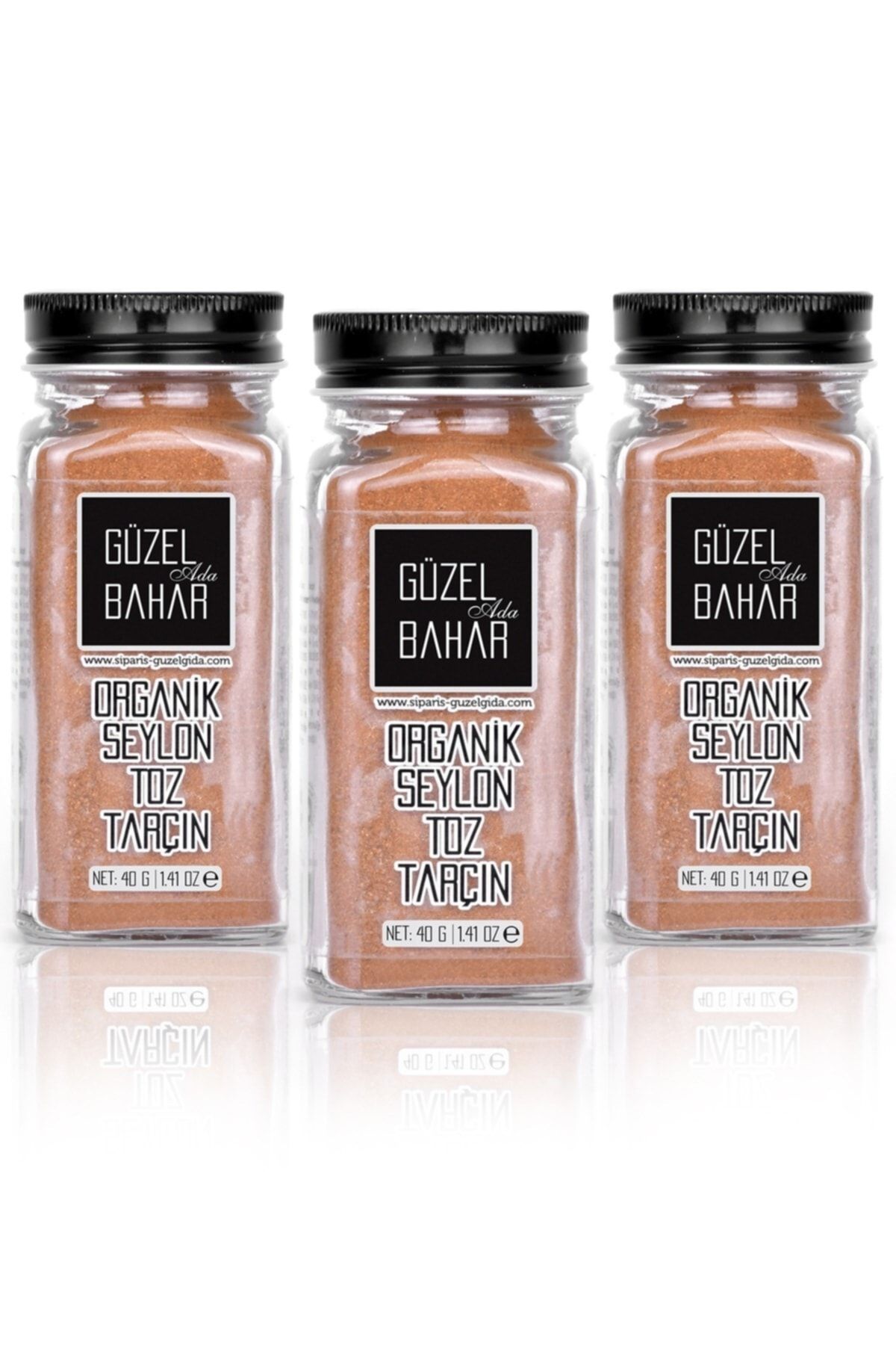 Organik Seylon Toz Tarçın 40 Gr X 3