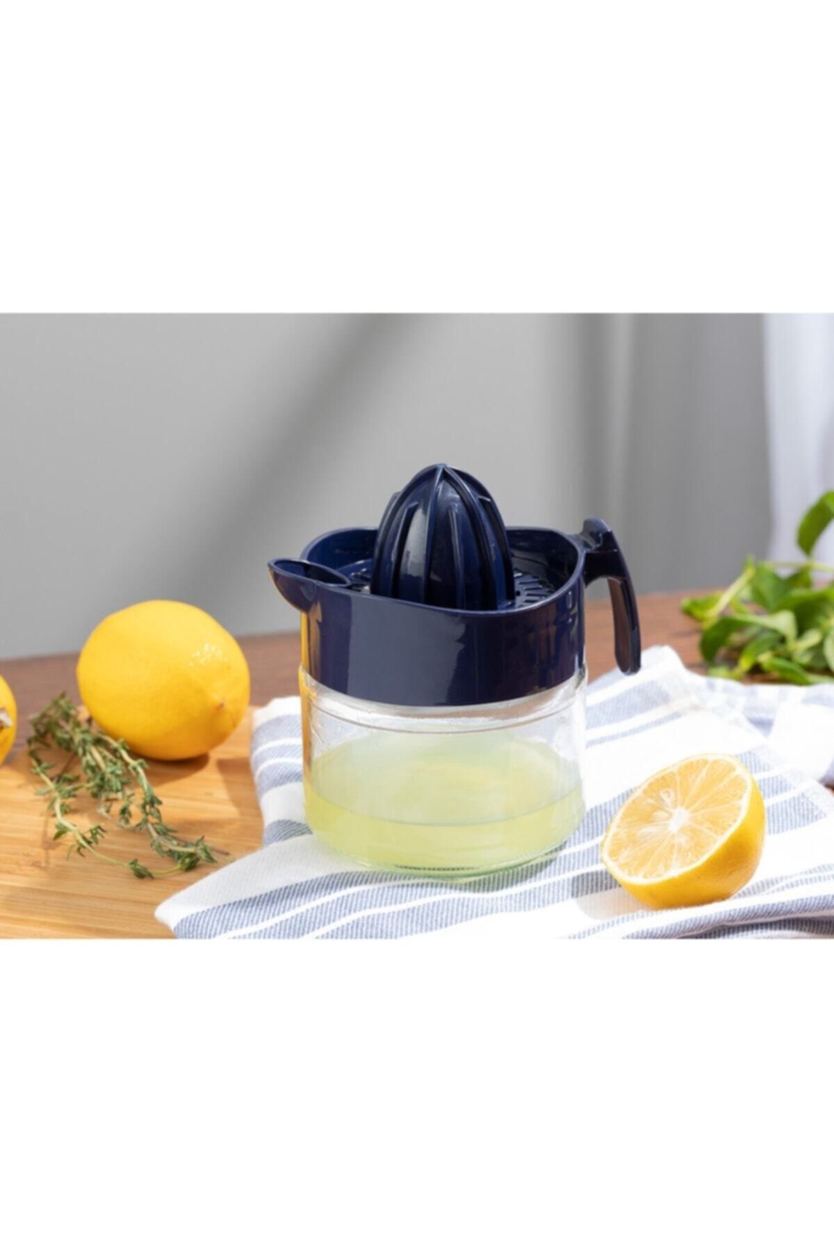 Hera Cam Limon Sıkacağı 300 ml Lacivert