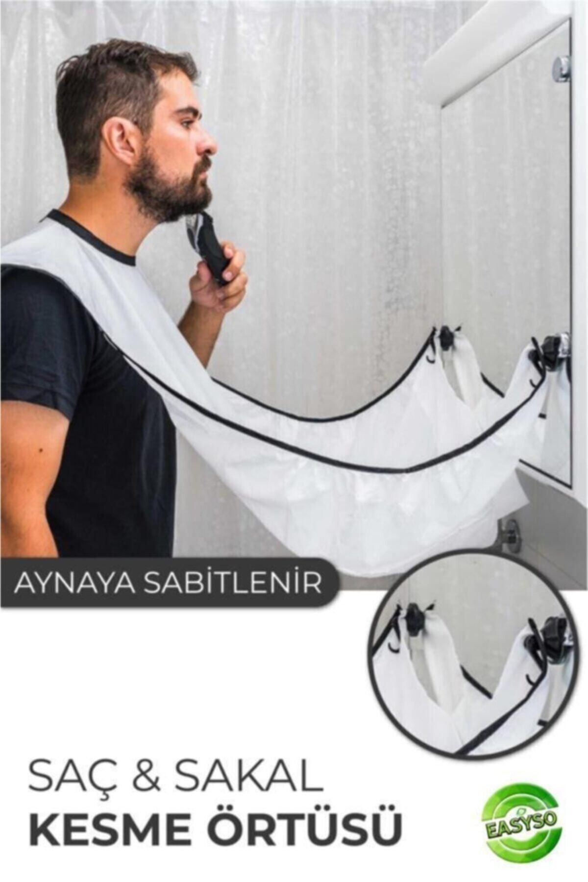 Traş Önlüğü Saç Sakal Kesme Seyahat Boy Traş Önlüğü Tıraş Örtüsü Berber Önlük