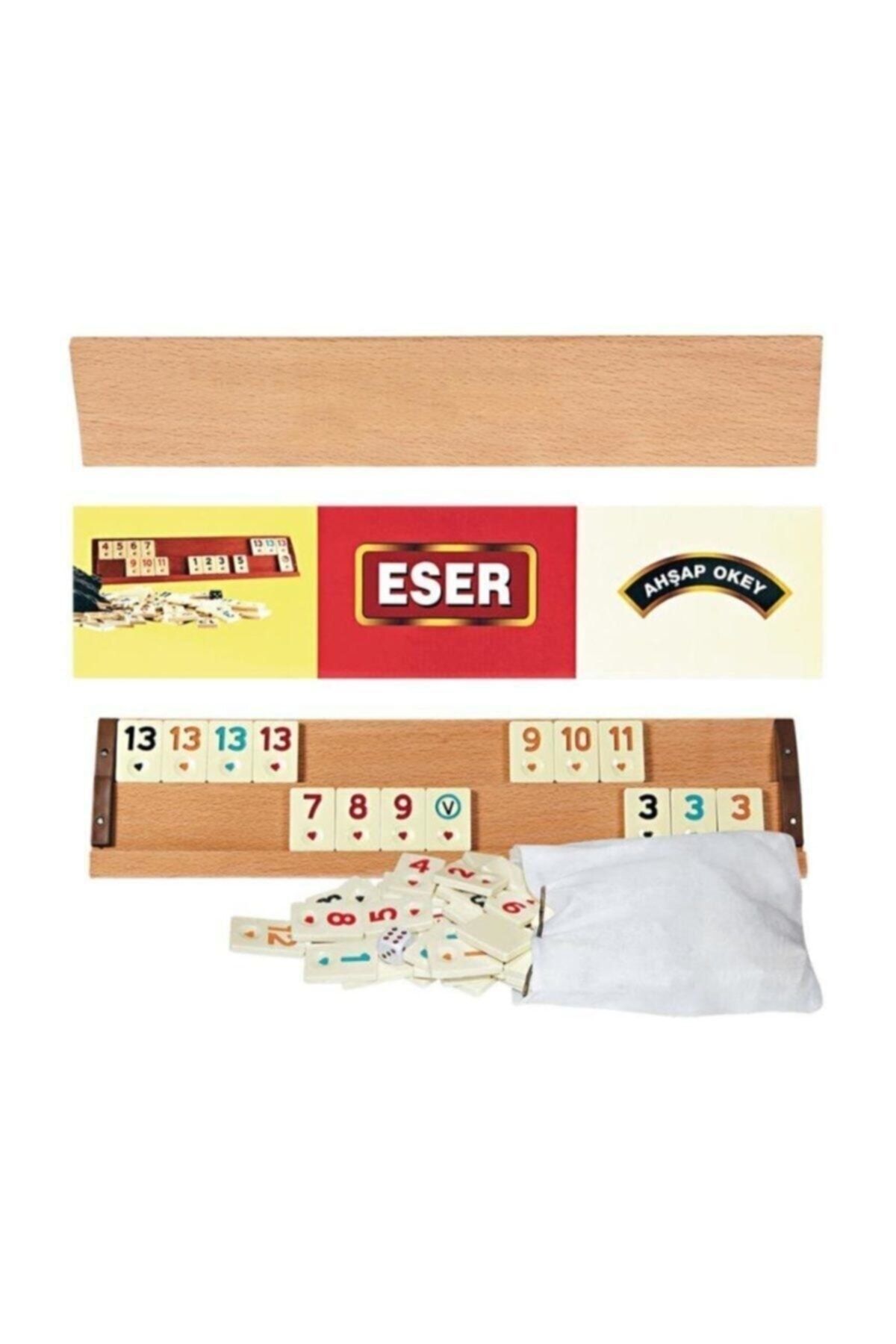 Ahşap Okey Takımı Tahta Okey Büyük Boy 1. Kalite 43 Cm