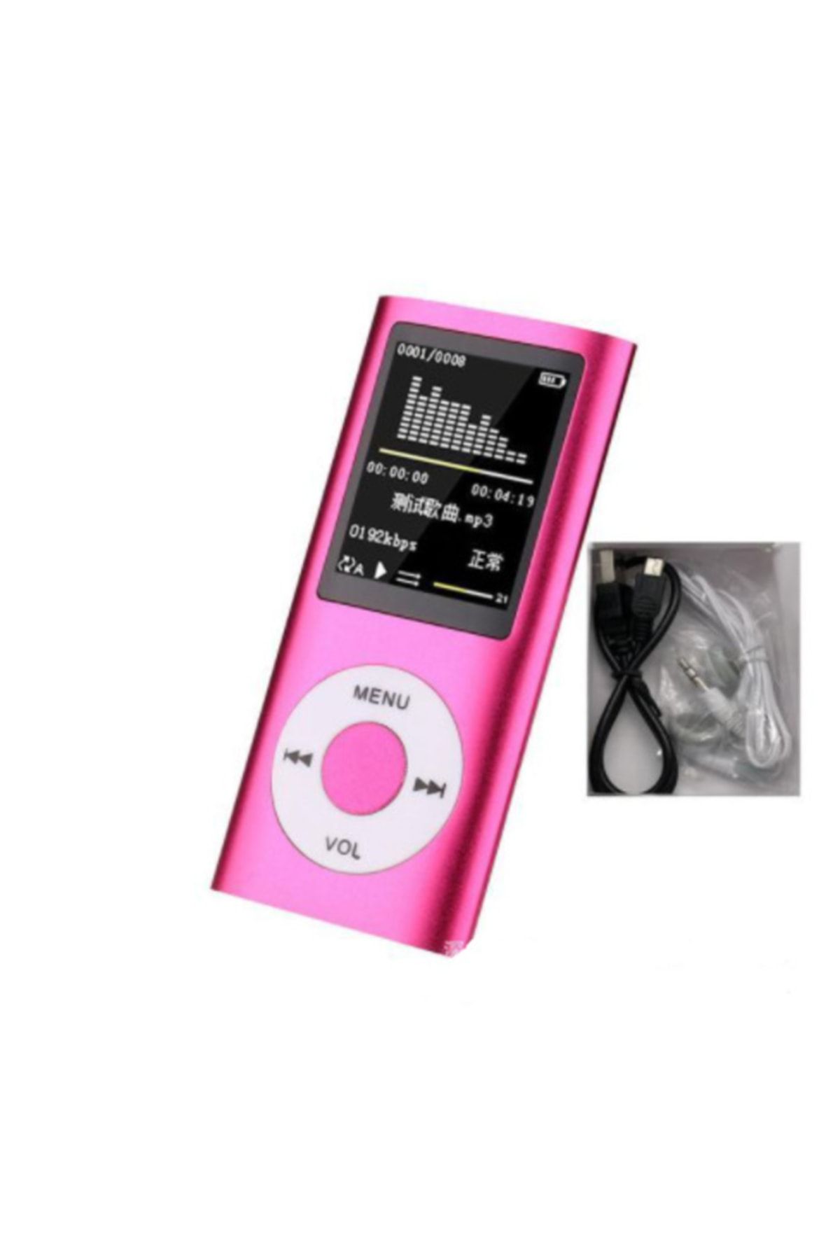 Mp3 Dijital Lcd Ekran Ses Kayıt Fm Radyo Müzik Çalar 8gb Dahili Hafıza