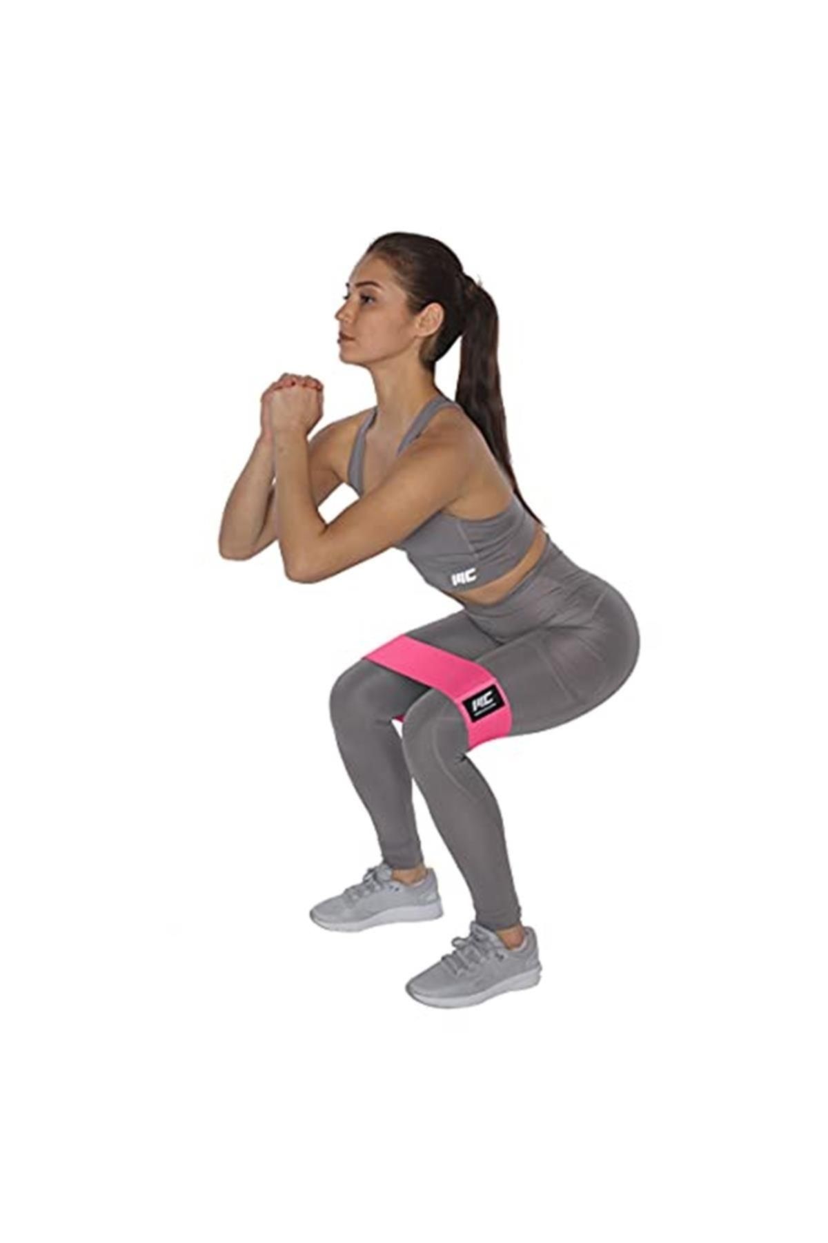 Pembe Loop Band Direnç Bandı Orta Pembe - Standart Direnç Lastiği Orta Sert 70 cm