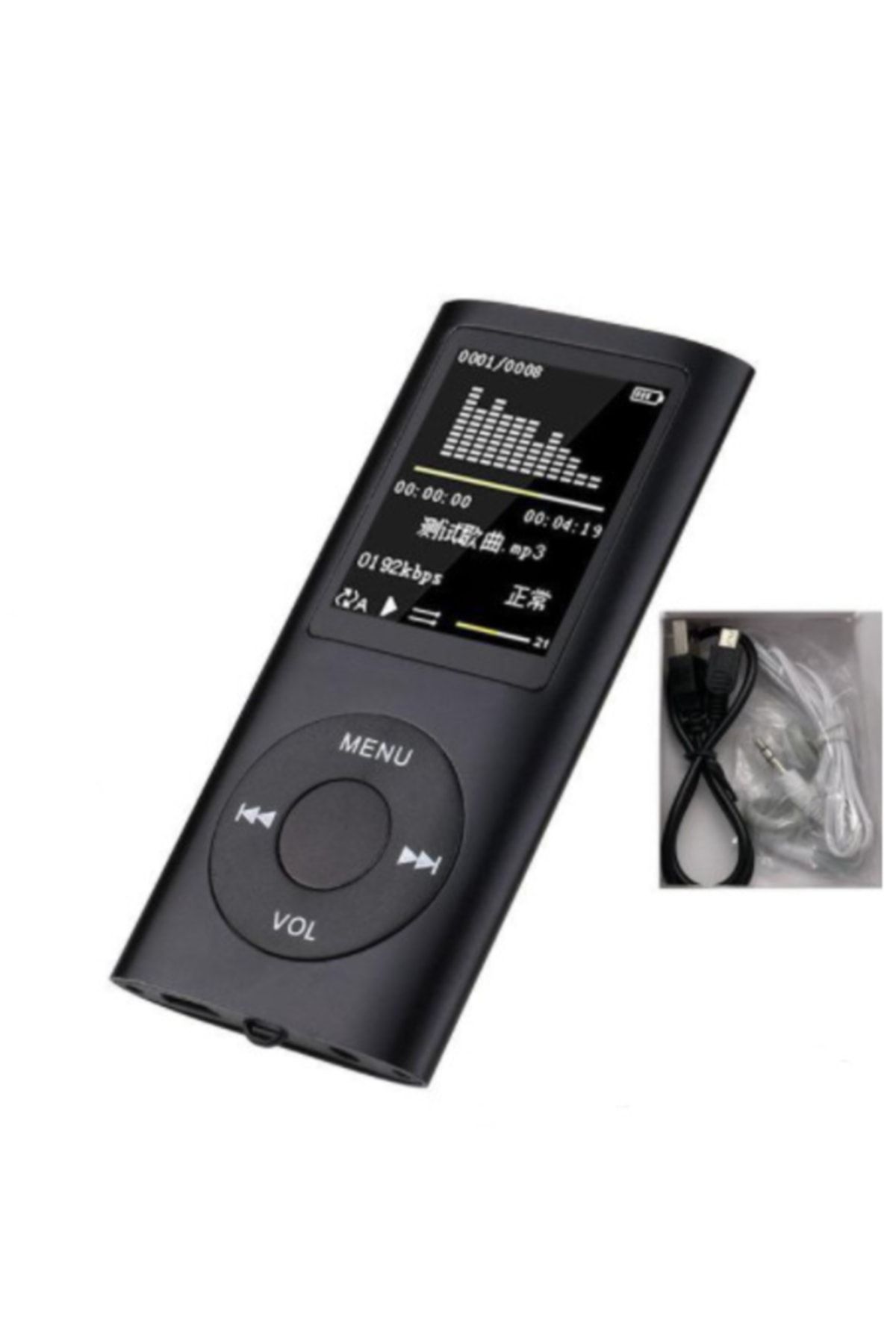 Mp3 Mp4 Dijital Lcd Ekran Ses Kayıt Fm Radyo Müzik Çalar 8gb Dahili Hafıza Paleon
