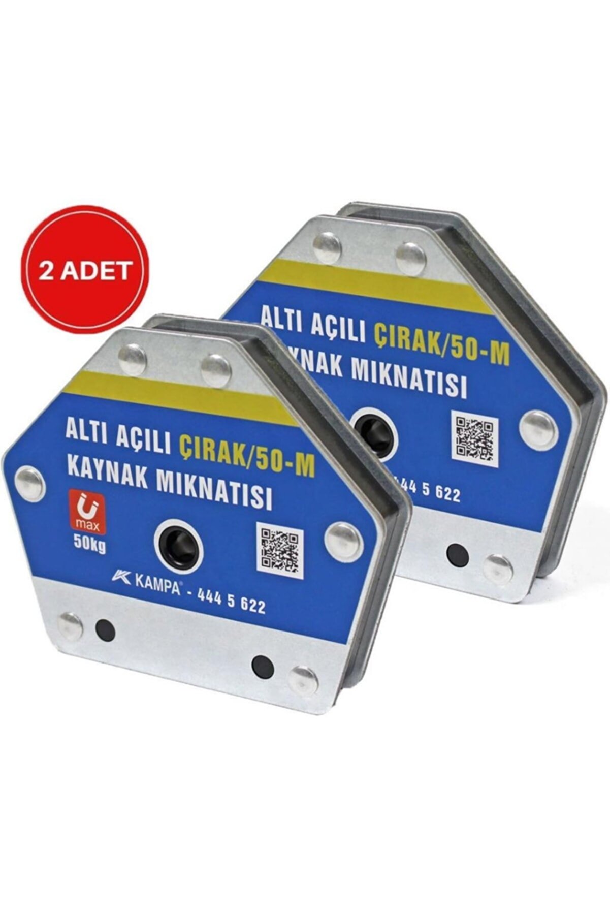 Çırak/50m Manyetik Kaynak Gönyesi 2 Adet 6 Açılı, 50 Kg Kaynak Tutucu Mıknatıs