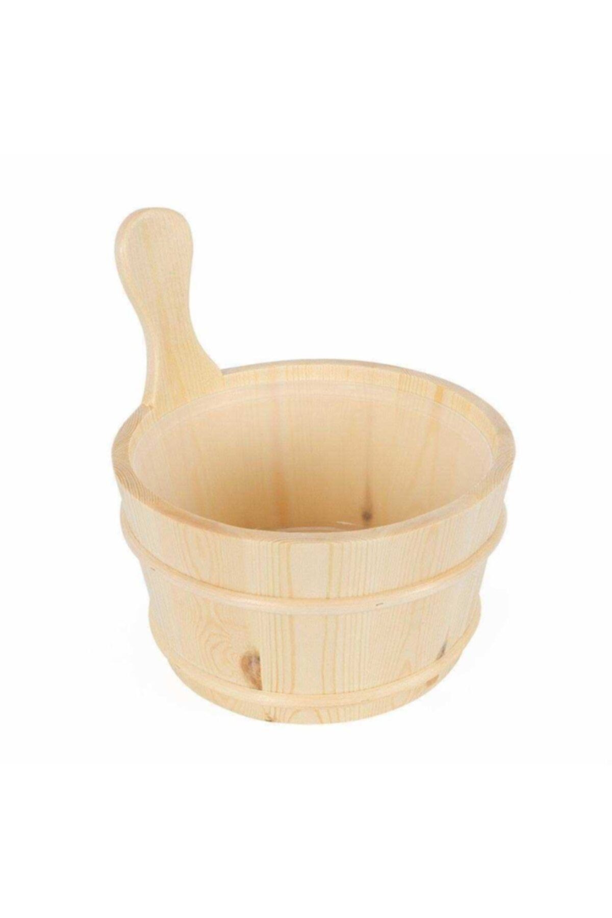 Sauna Kova Kepçe Takımı Ahşap 5lt