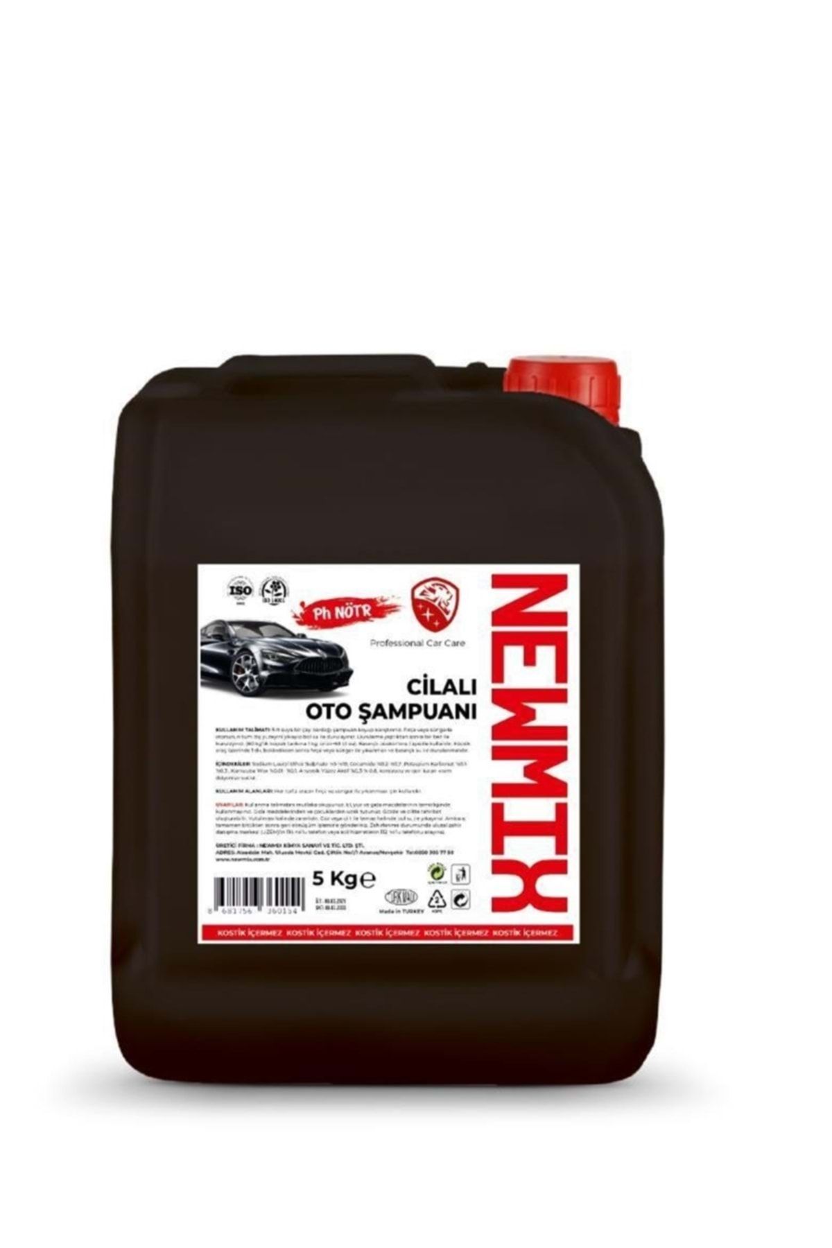 Ph Nötr Cilalı Fırçalı Oto Araba Şampuanı-5 Kg