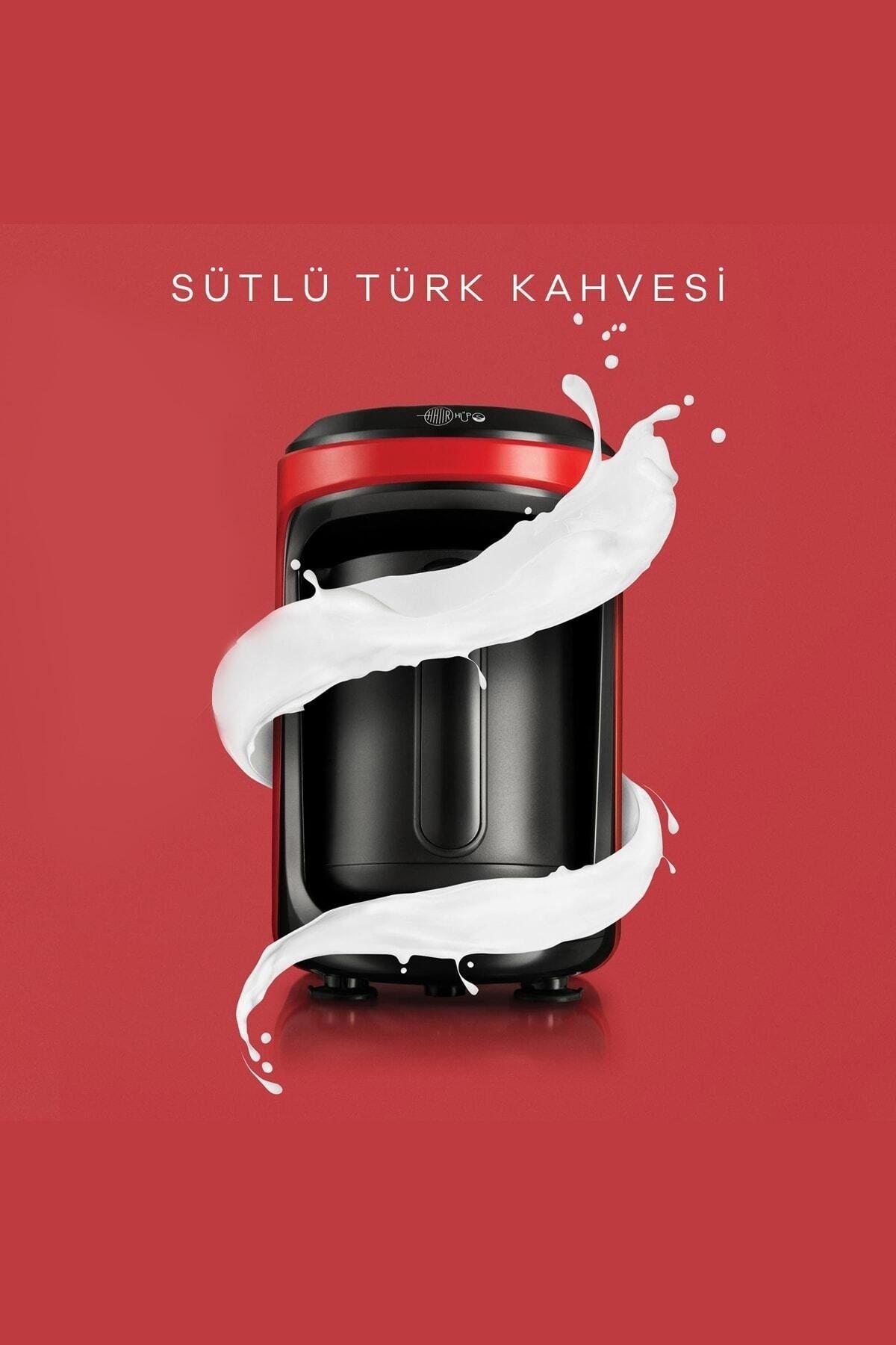 Hatır Hüps Sütlü Türk Kahve Makinesi Kırmızı