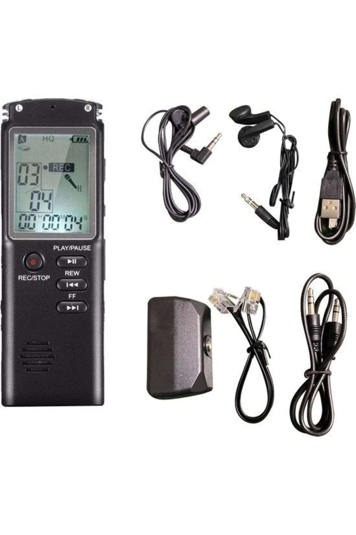 Profesyonel 16 Gb Dijital Ses Kaydedici - Ses Kayıt Cihazı - Mp3 Çalar