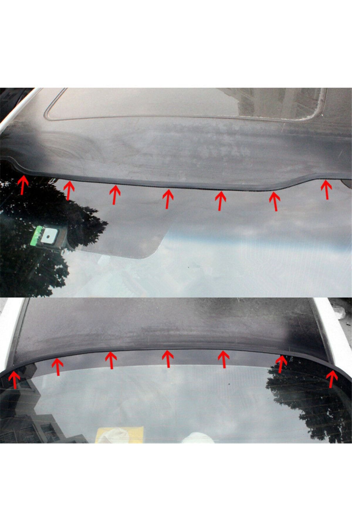 Universal Kenar Fitili, Bantlı Kauçuk Conta, Ön Arka Cam Sunroof Fitili (1 METRE)