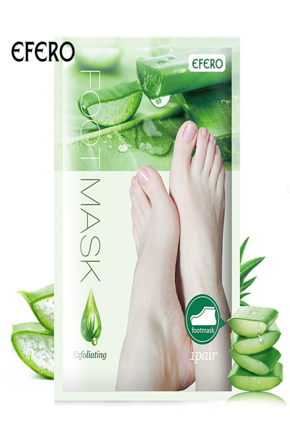 Aleovera Efero Ayak Soyucu Çorap Ölü Derileri Soyan Ayak Çorabı Peeling Maskesi