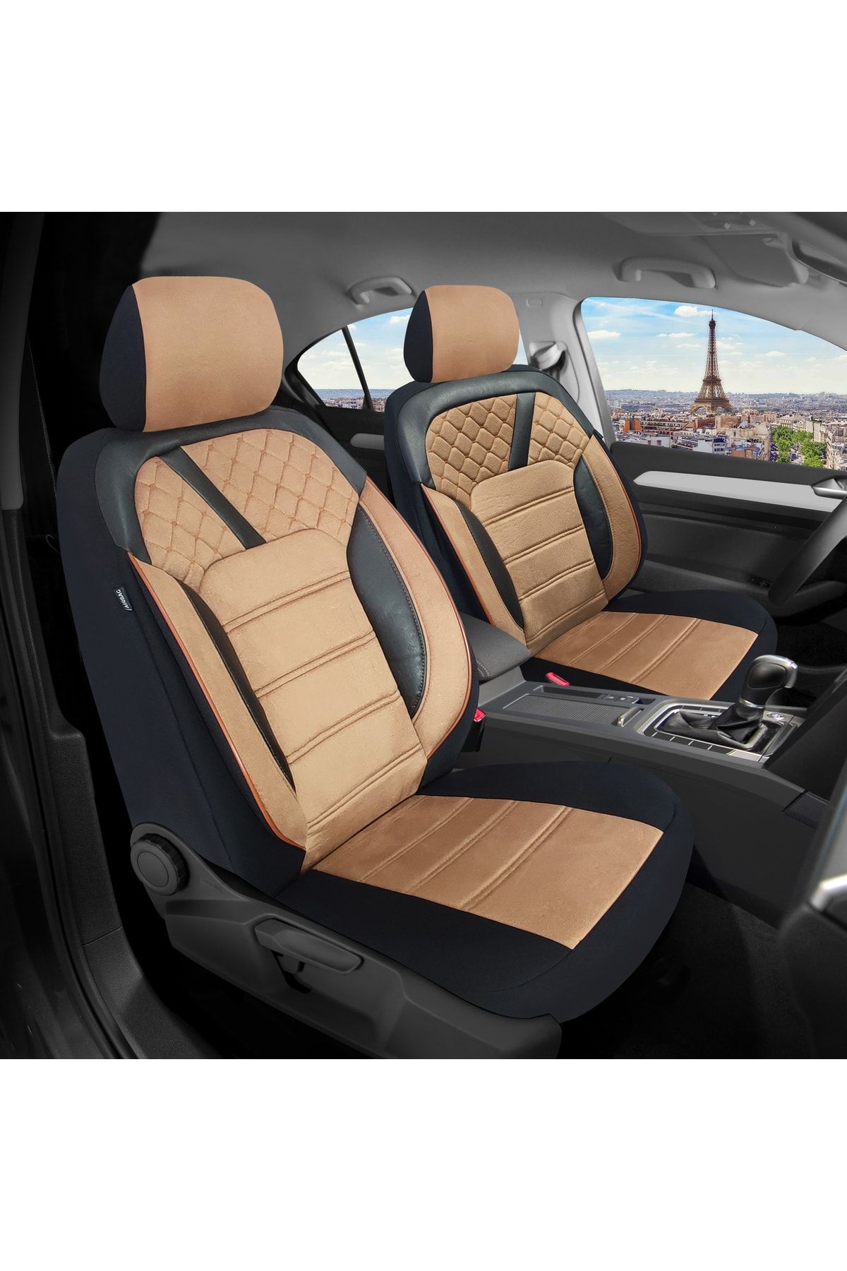 Opel Ampera-e 2017 Uyumlu 1+1 Taba Tay Tüyü Koltuk Kılıfı Tt647