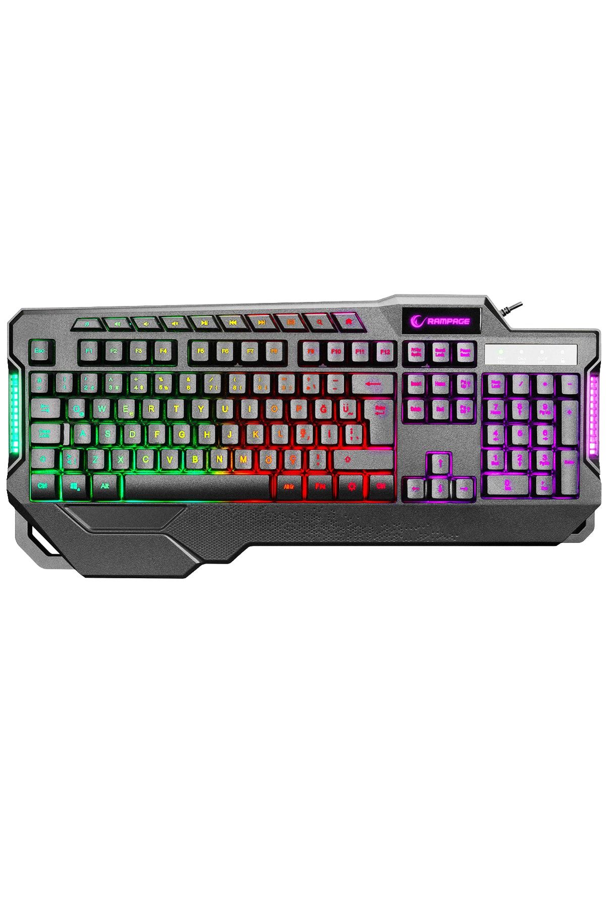 Kb-r46 Carısma Usb Rainbow Aydınlatmalı Q Gaming Oyuncu Klavye KB-R46