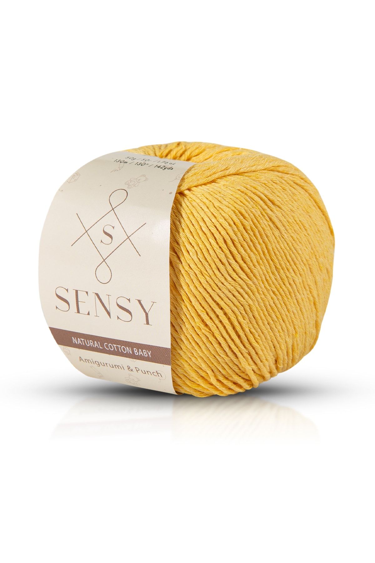 Premium Amigurumi Ipi Punch (PANÇ) Baby Soft Cotton 50 gr Örgü Ip Sarı