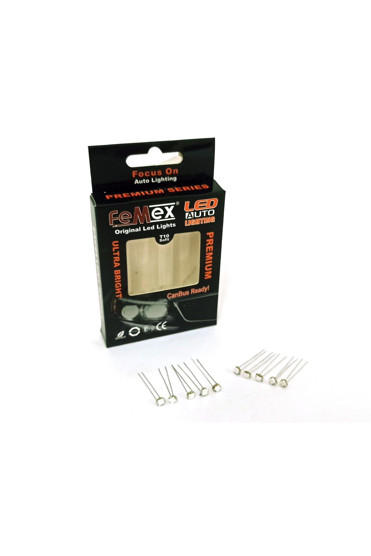 Premium T5 T4 10'lu Ince Bacaklı Kıl Led Mini Led Ampul Parlak Mavi