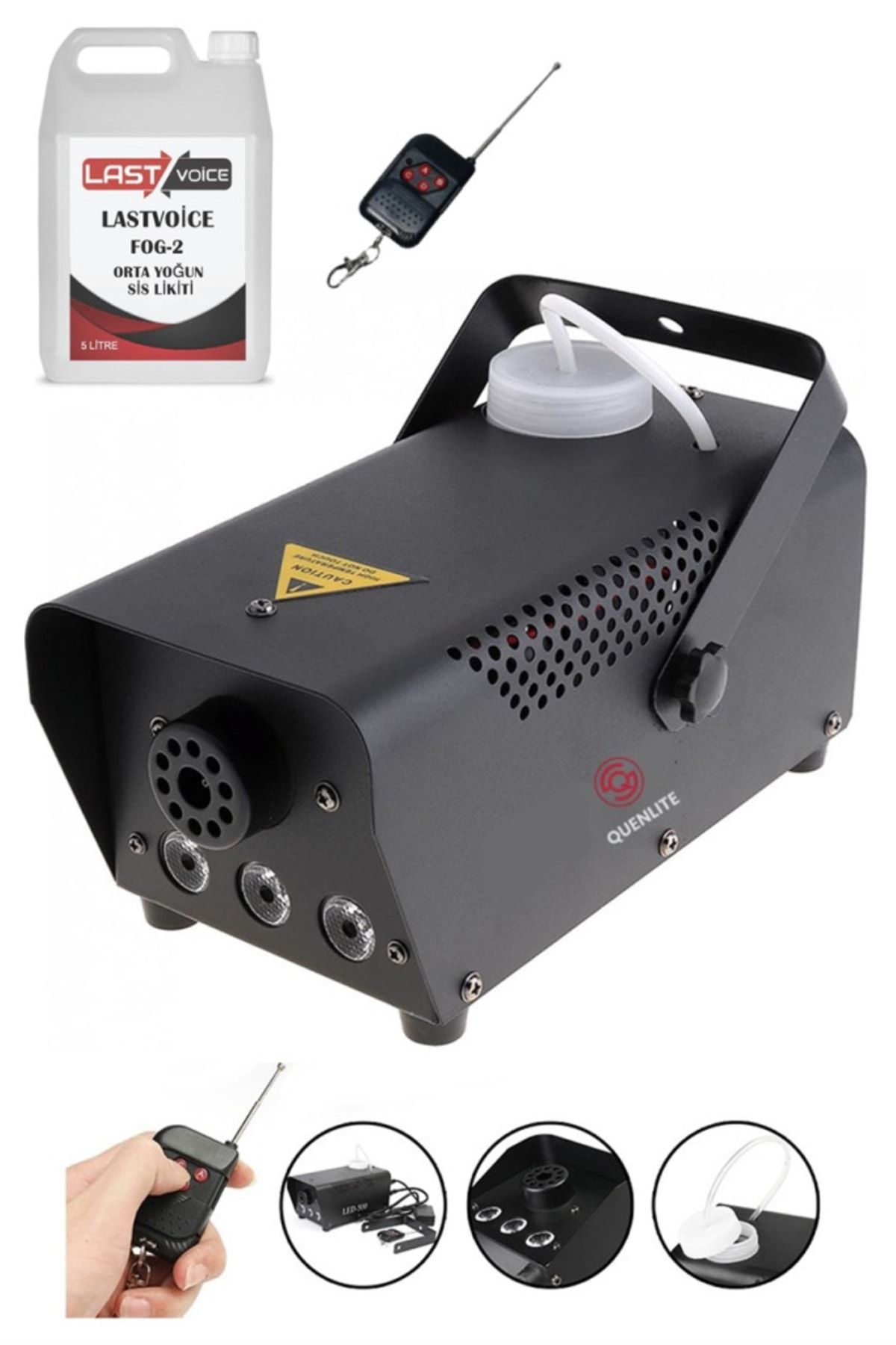 Ql-700rgb-lk Sis Makinası 700 Watt Led Işıklı Ve Kumandalı (5 Litre Likitli)