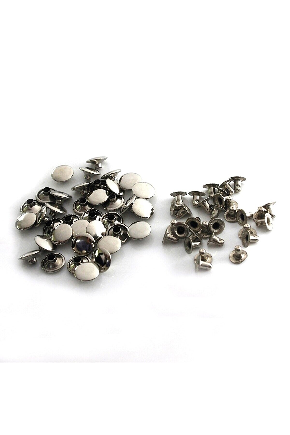 9 Mm Perçin, Tek Taraf Rivet, Toruk 33,5 No 100adet (leathercraft, Deri Hobi) Nikel