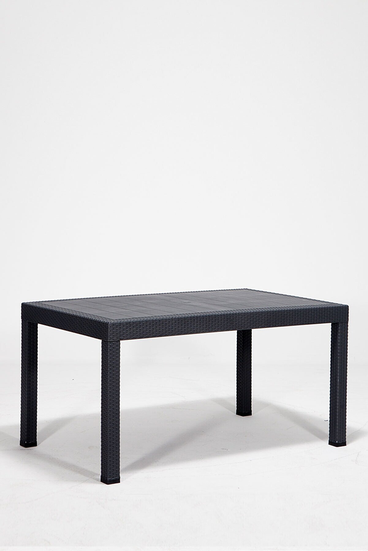 Rattan 90x150 Camsız Antrasit Masa - Bahçe&balkon&teras