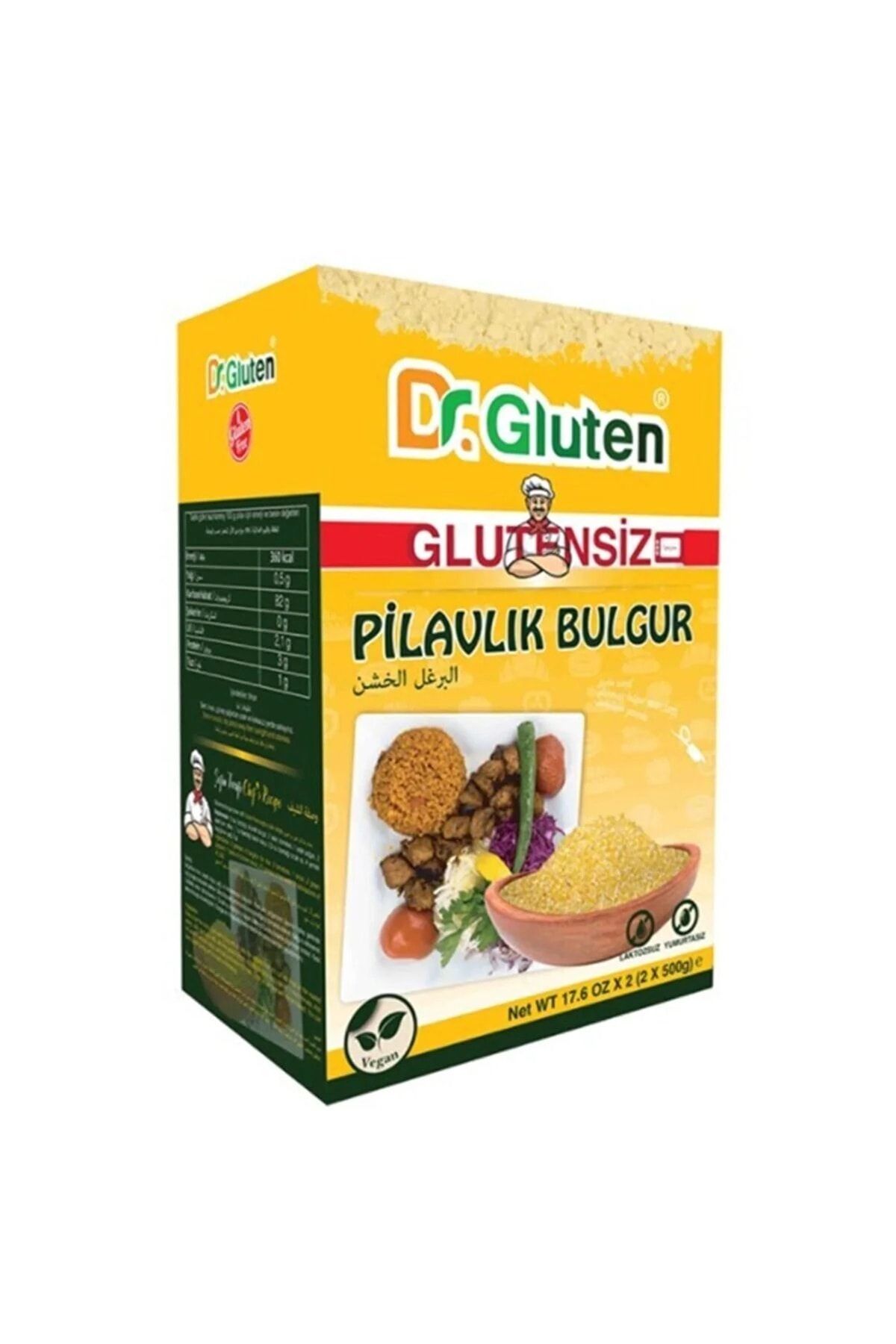 Dr. Gluten Glutensiz Pilavlık Bulgur 1000 G (LAKTOZSUZ-YUMURTASIZ)