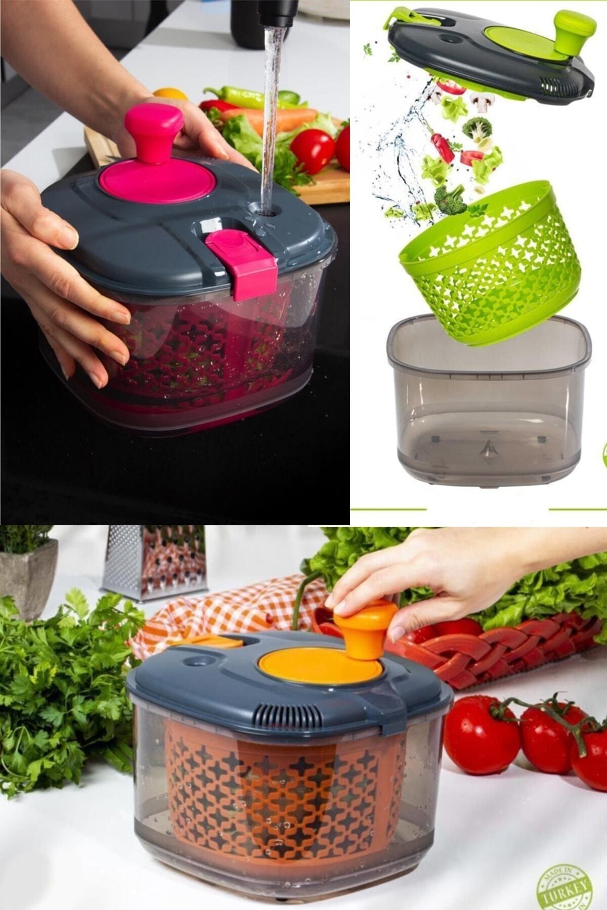 Salata Ve Sebze Kurutucu 4,2 Lt Su Ekleme Ve Süzme Özellikli
