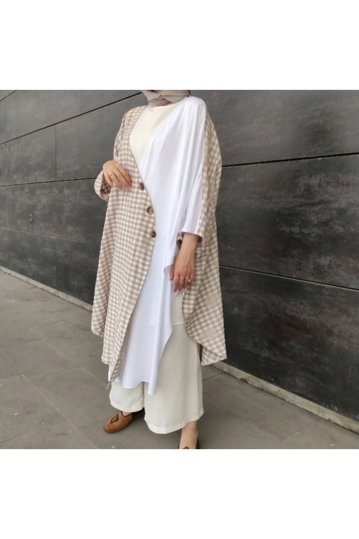 Kadın Hamile Giyim Yarasa Kol Standart Beden Kimono Panço