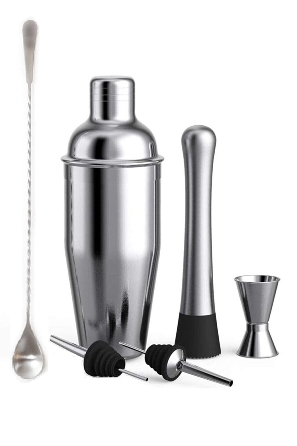 Kokteyl Seti, Kokteyl Hazırlama Seti, Shaker Seti, Bar Boston Shaker Set 6 Parça