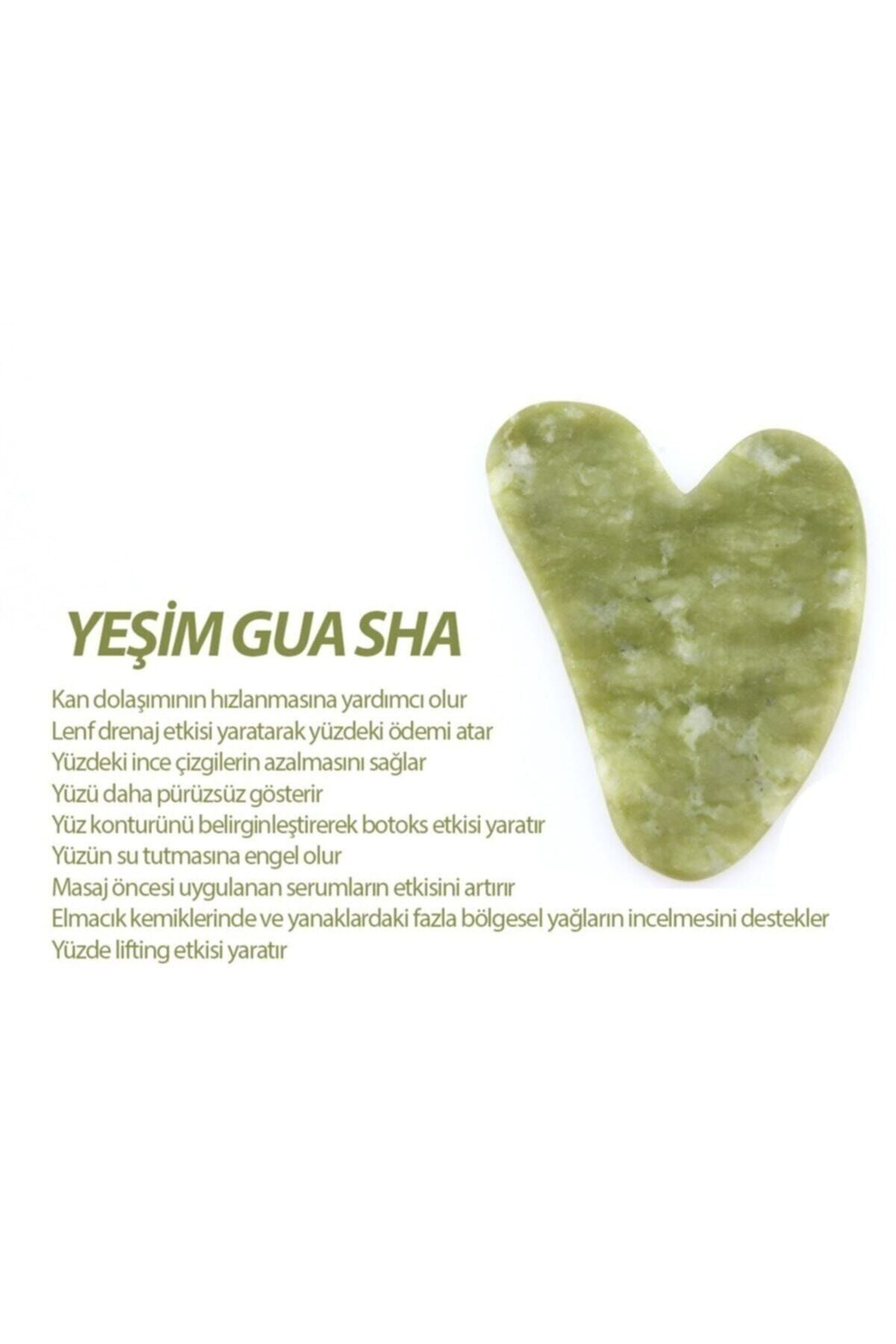Sertifikalı Yeşim Gua Sha Masaj Taşı