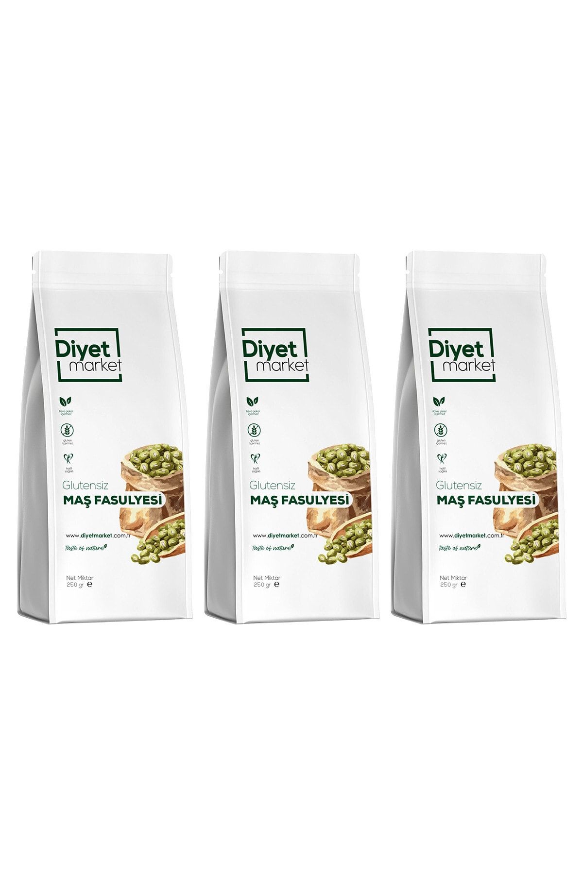 Glütensiz Maş Fasulyesi 250 gr 3 Paket