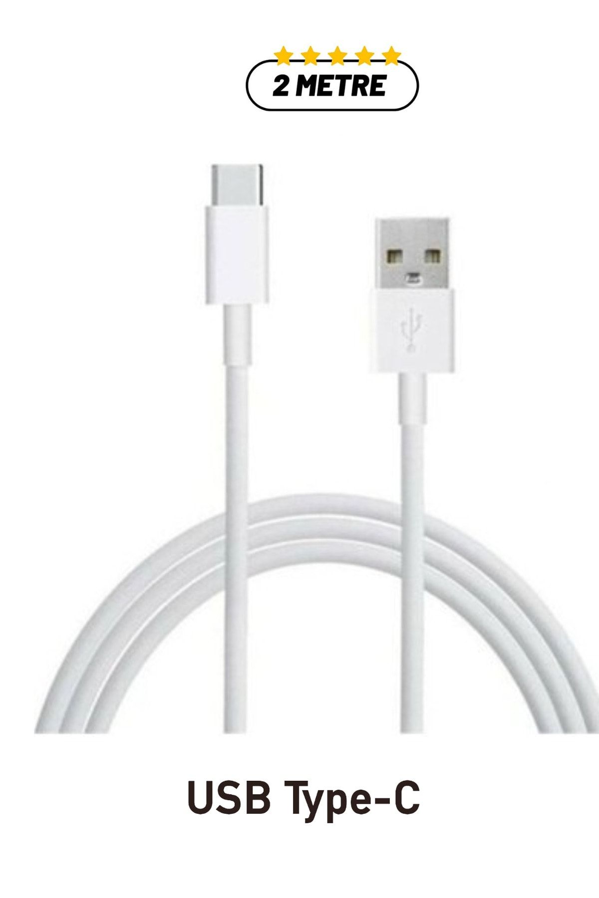 Xiaomi Redmi Note 7 Uyumlu Hızlı Şarj Kablosu 2 Metre Usb Type C Şarj Ve Data Kablosu