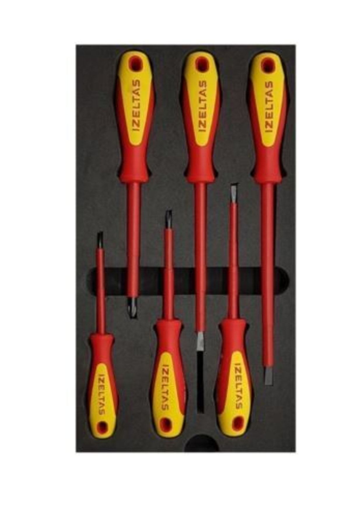 İzeltaş 4140009106 Izoleli Elektrikçi Tornavida Seti 1000 Volt 6 Parça