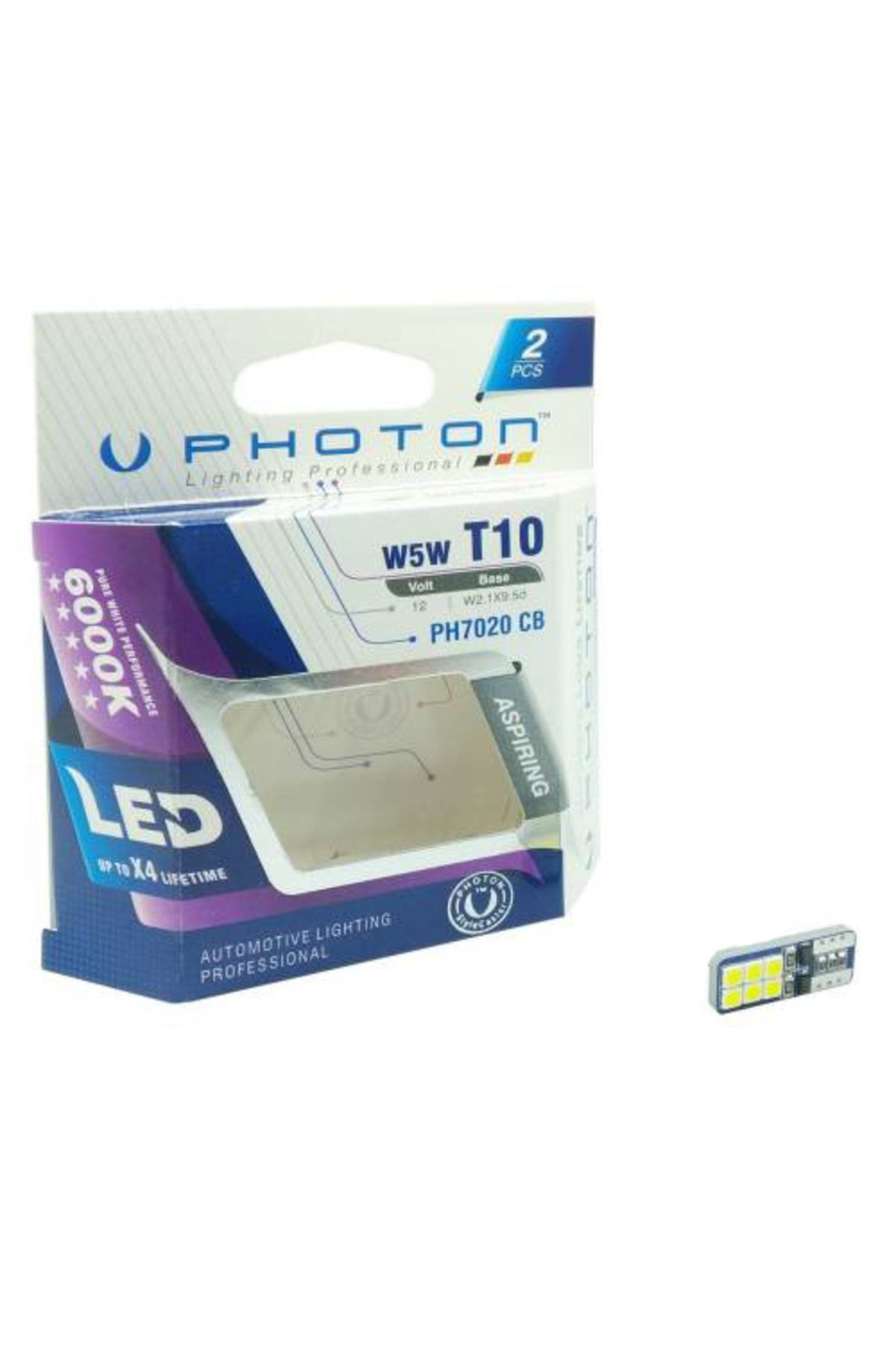 Park Ampulü Led Dipsiz Ph7020 Cb T10 12v W5w 12 Led Beyaz