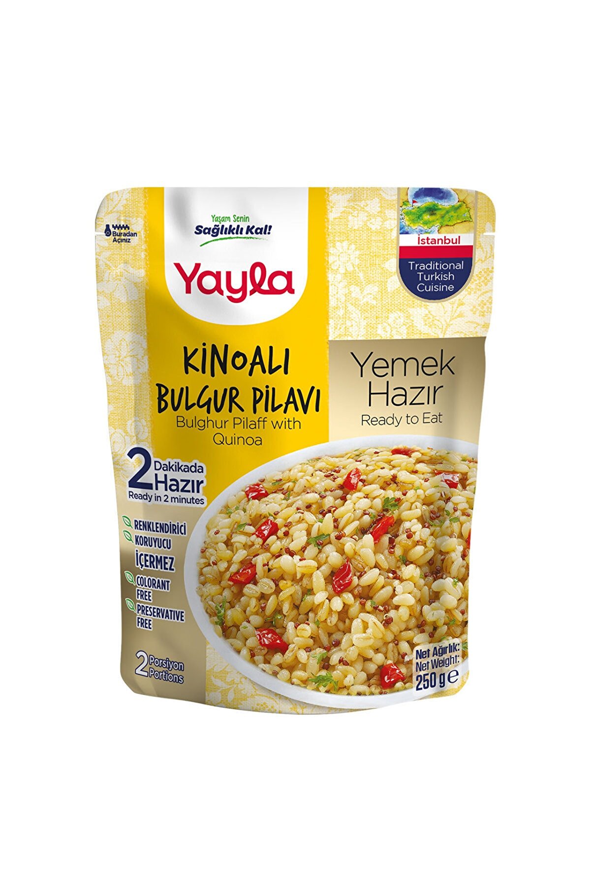 Yemek Hazır Kinoalı Bulgur Pilavı 250 gr