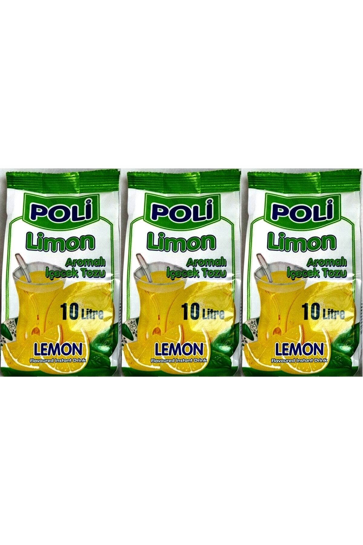 Limon Aromalı Içecek Tozu - Soğuk Toz Limonata 3 Adet X 10litre