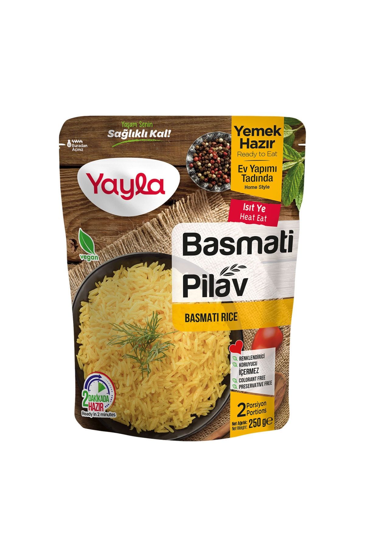 Yemek Hazır Basmati Pilavı 250 gr