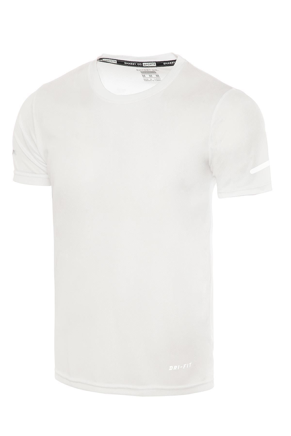 Erkek Nem Emici Hızlı Kuruma Atletik Teknik Performans Spor T-shirt
