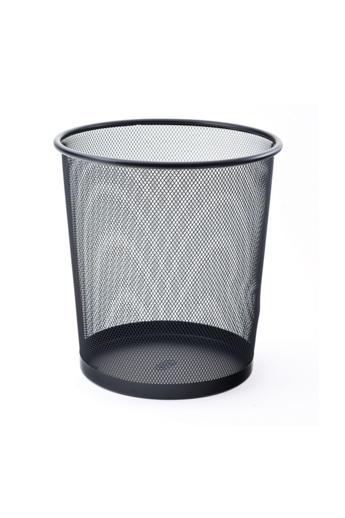 Çöp Kovası Metal Tam Perforeli 10 Litre Siyah Paslanmaz Çöp Kovası