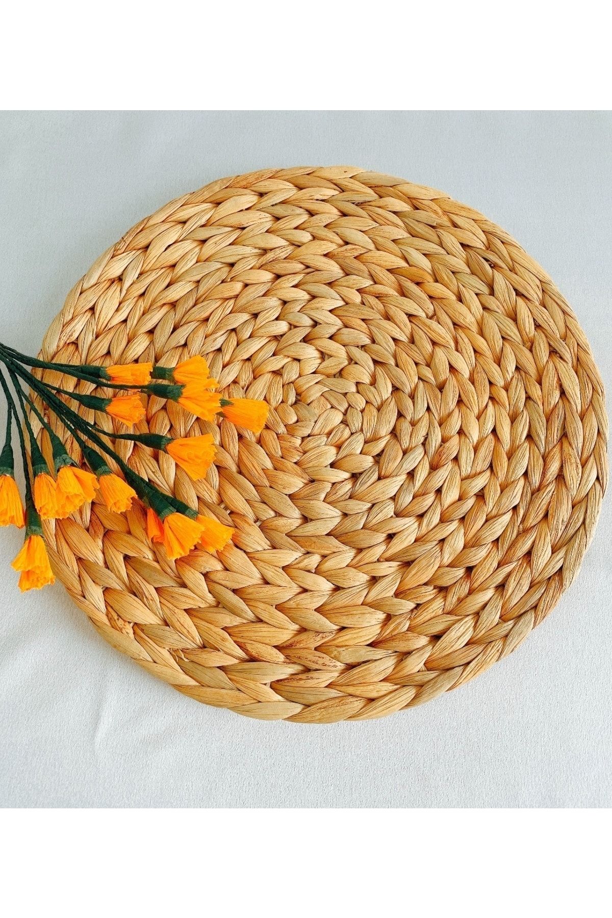 Adet Amerikan Hasır Servis Supla Örme Bambu 35cm Yeni Ürün