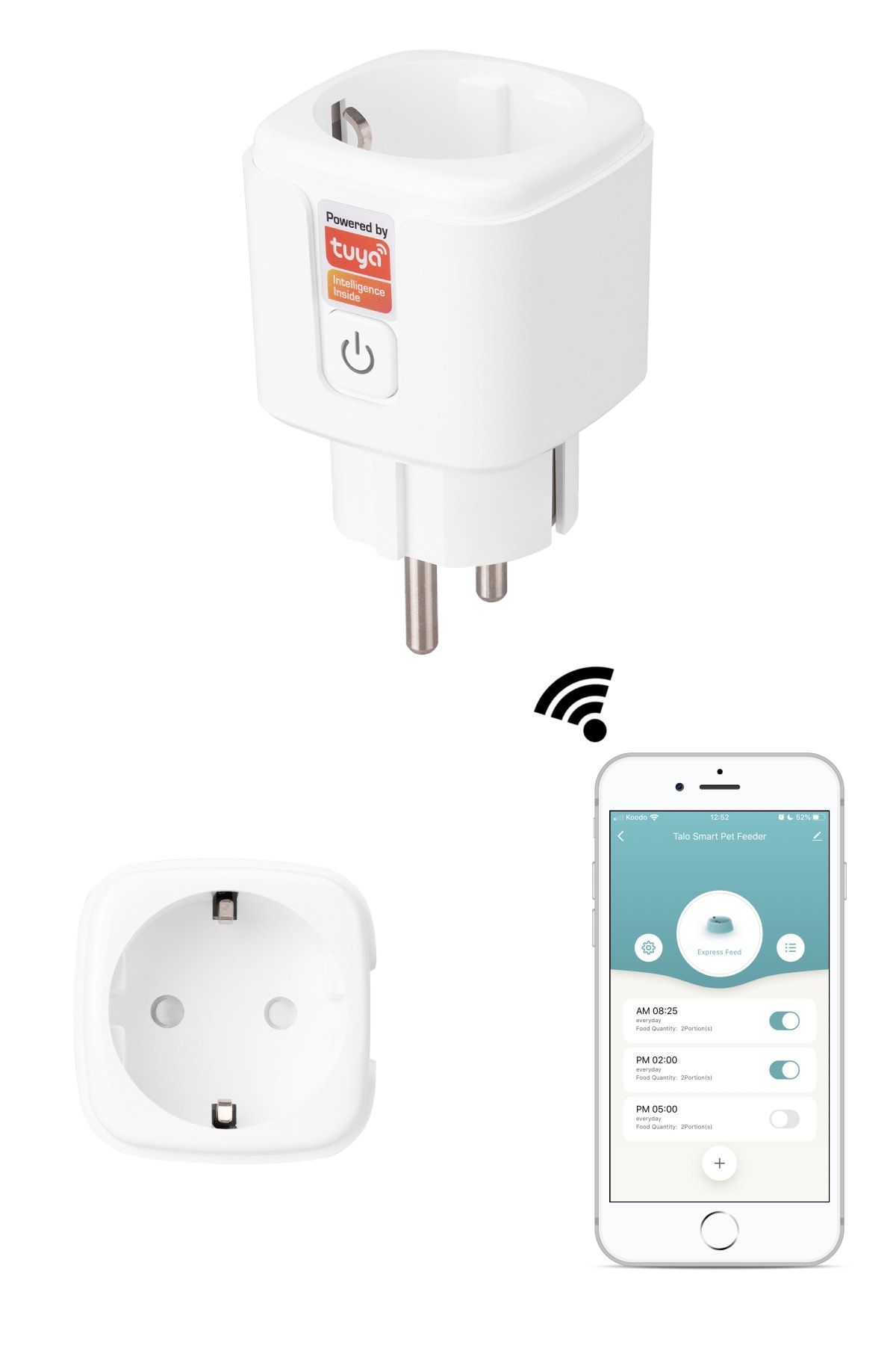Swapp SL-01 16 Amper Akıllı Wifi TUYA Google Assistant Alexa Siri Destekli Priz Wifi TUYA